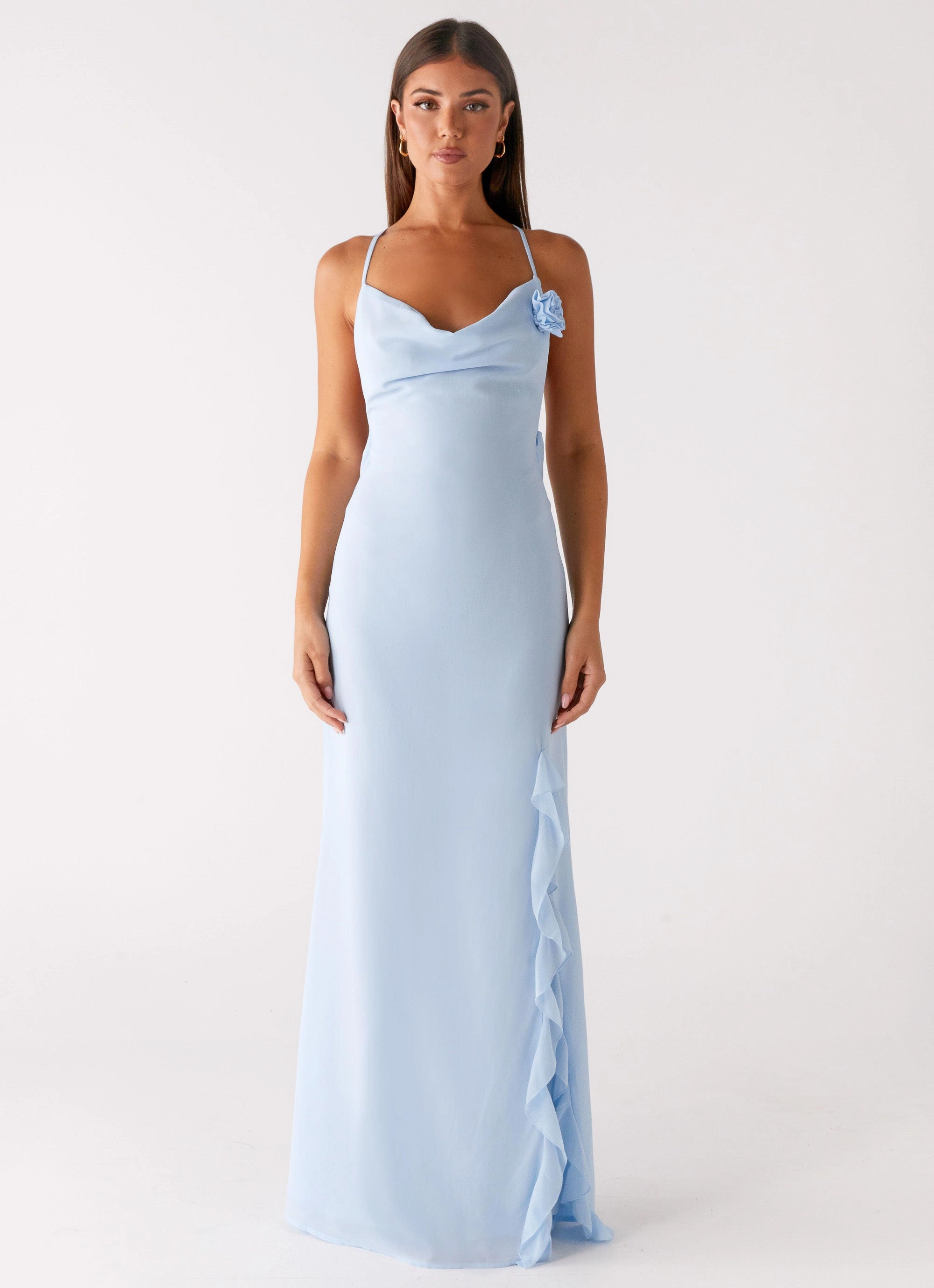 First Class Maxi Dress - Blue Youthful Feel