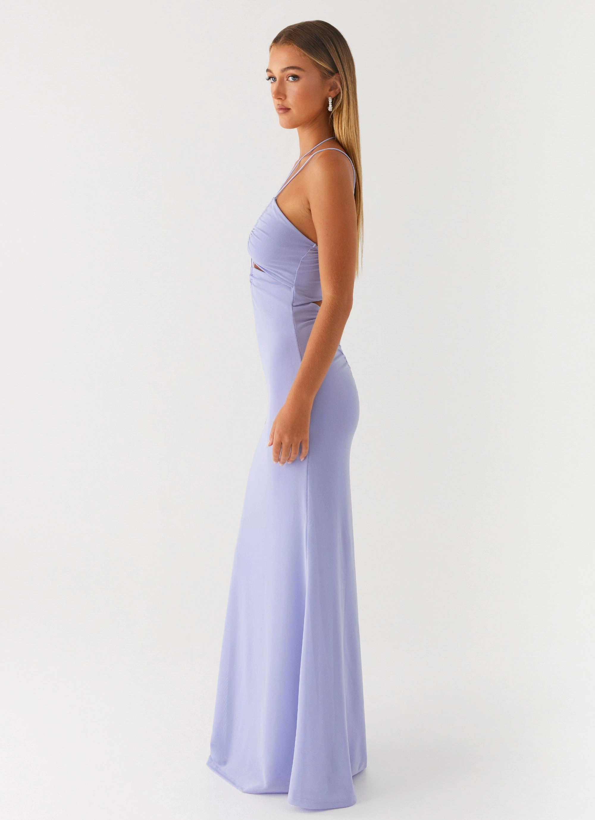 Bright Colors Farm Air Roberta Maxi Dress - Heather Blue