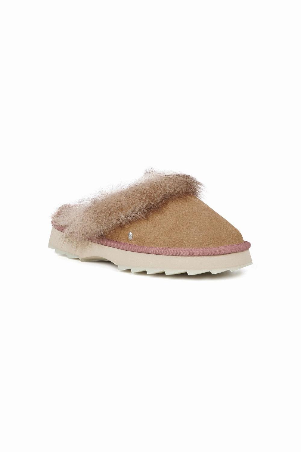 Emu Australia Jolie Sharky Crimp Slippers in Camel Quick Move