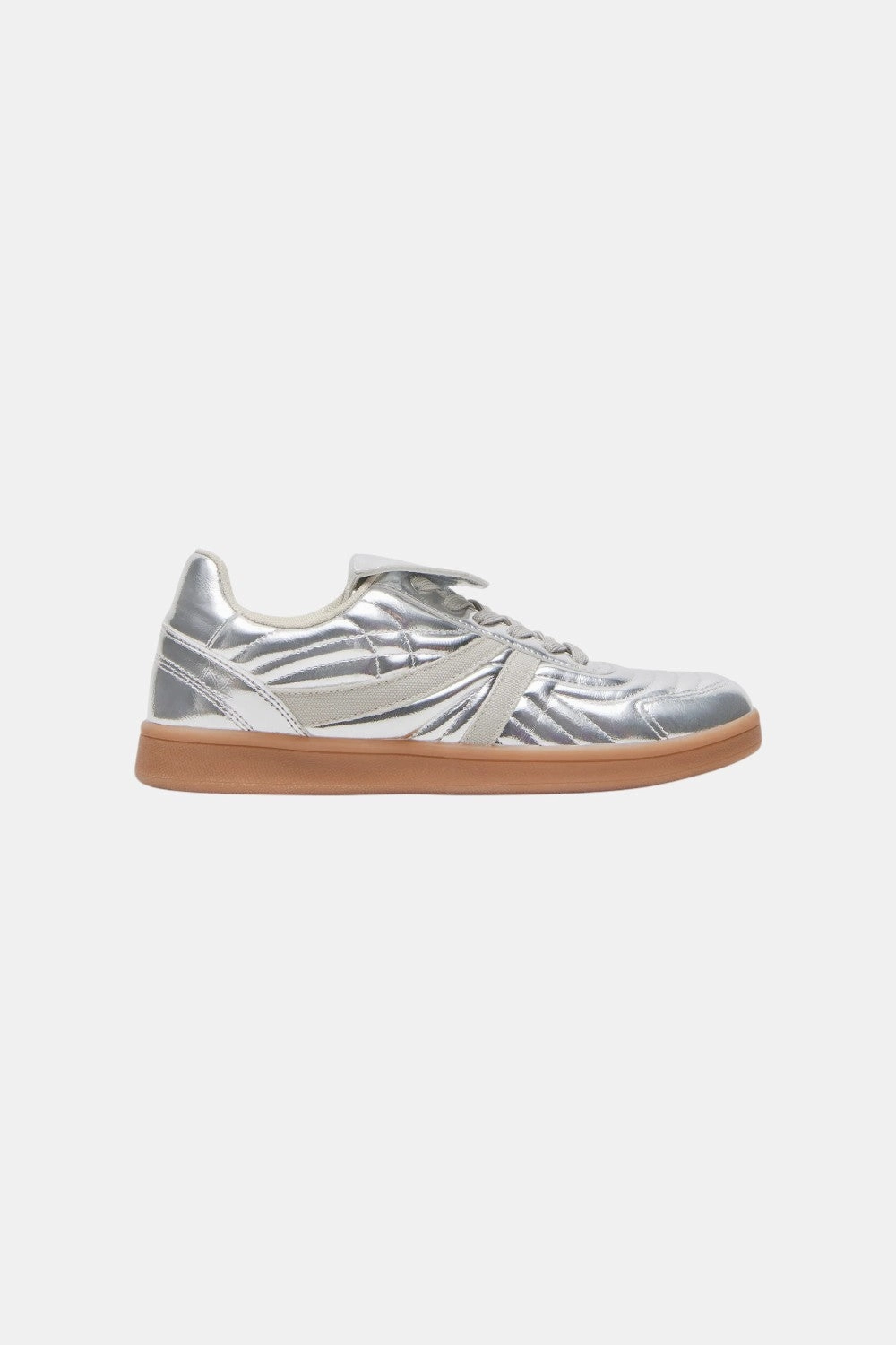 Multifunctional All Around Wear Steve Madden Madrid Silver Low-Top Sneaker