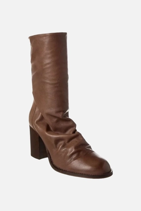 Street Sound Flexible Shank Free People Shoes Elle Block Heel Boot in Mushroom