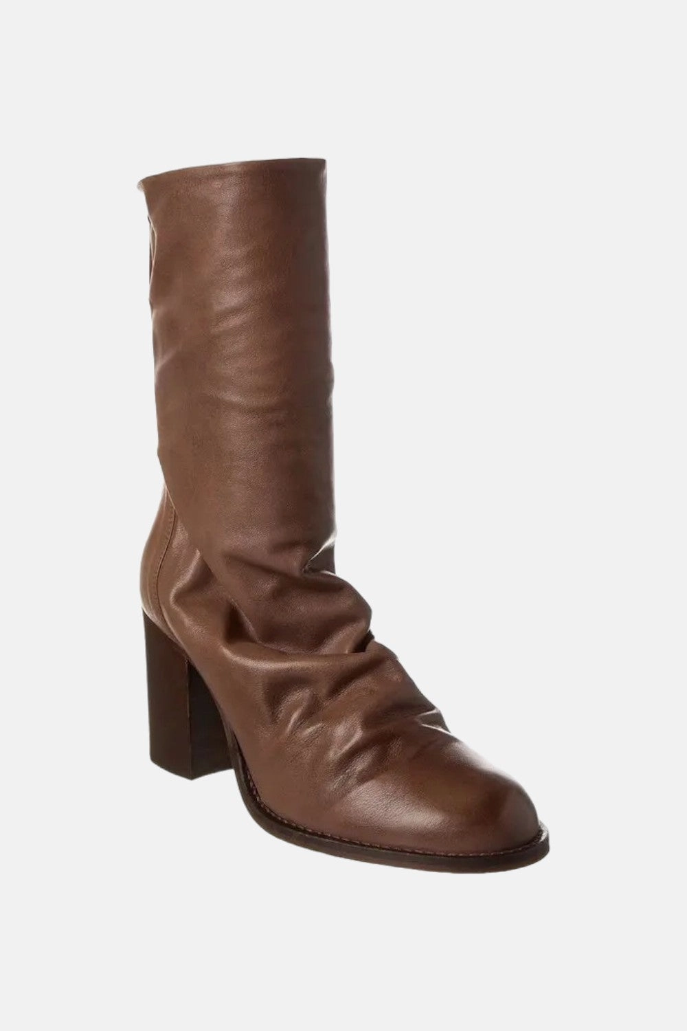 Street Sound Flexible Shank Free People Shoes Elle Block Heel Boot in Mushroom