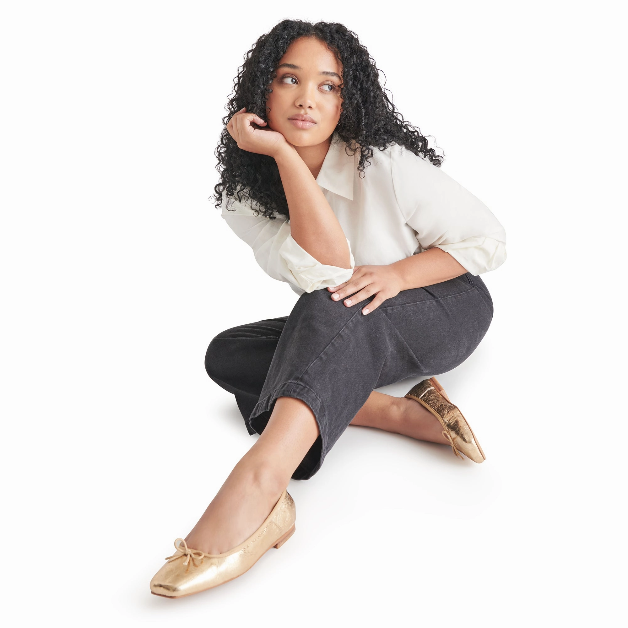 Supportive Anisa Flat - Gold