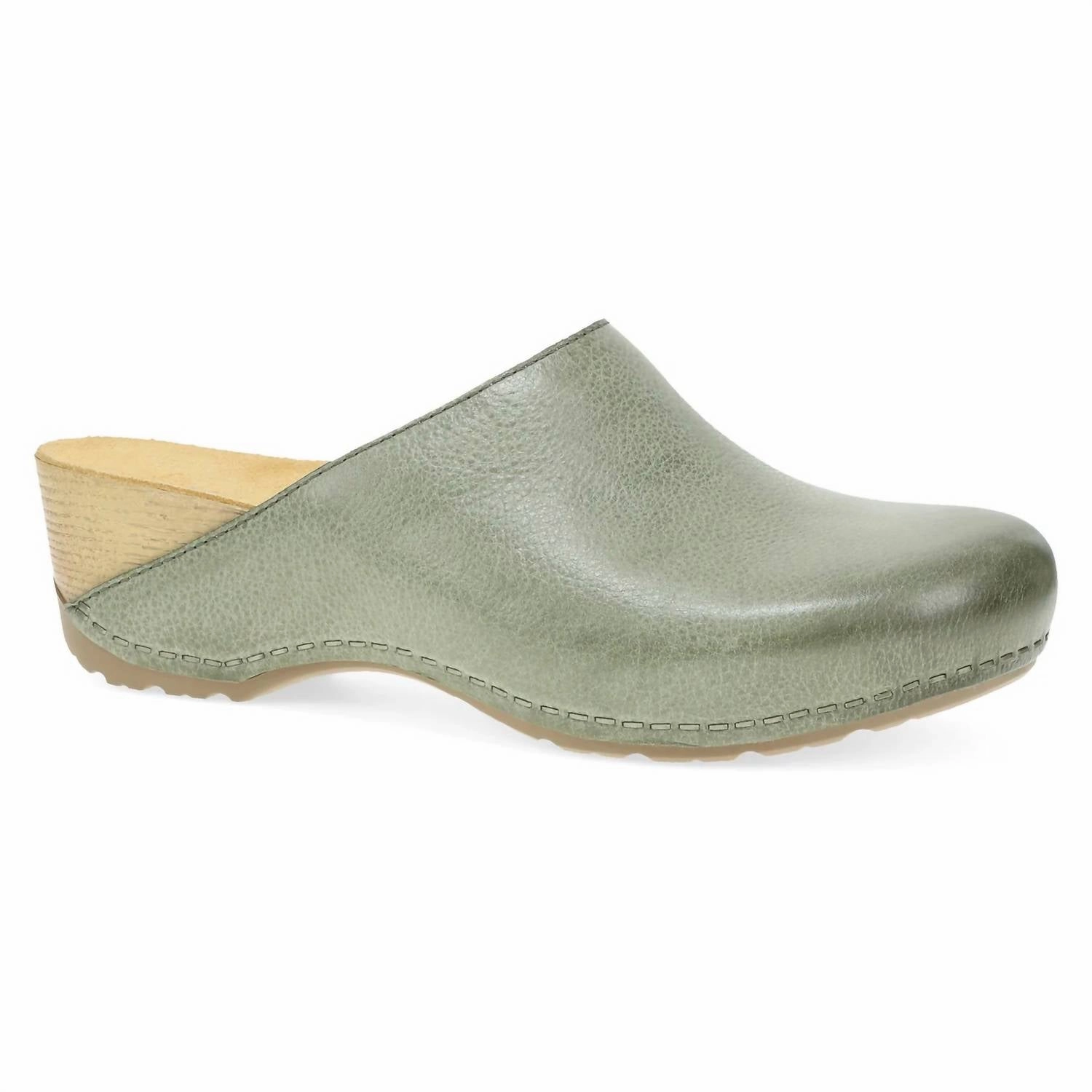 Reliable Comfort Abrasion Resistant Exterior Women's Talulah Milled Burnished Mule In Ivy