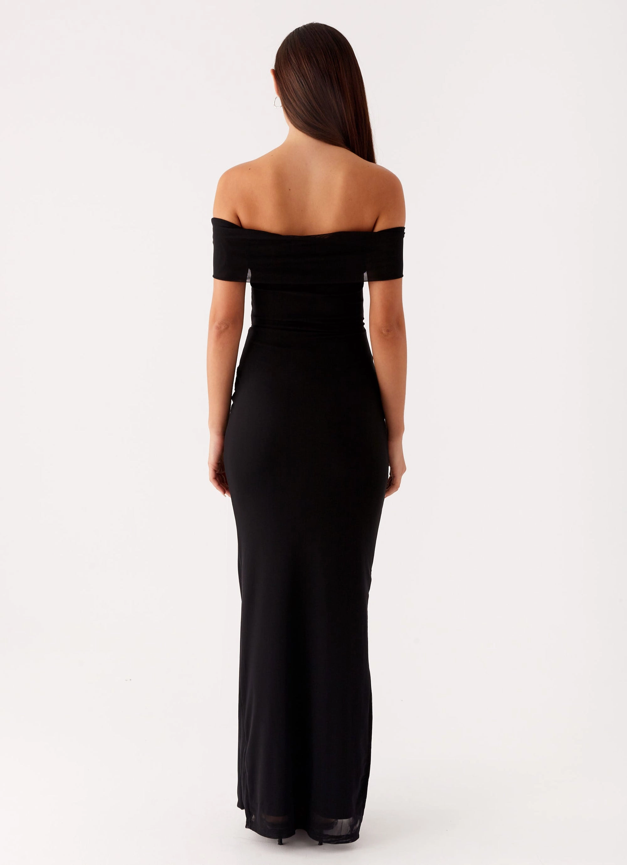Aileen Maxi Dress - Black Stain-Guard-Finish