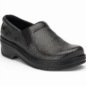 Aerodynamic Women's Naples Slip Resistant Work Clogs In Black Torcello