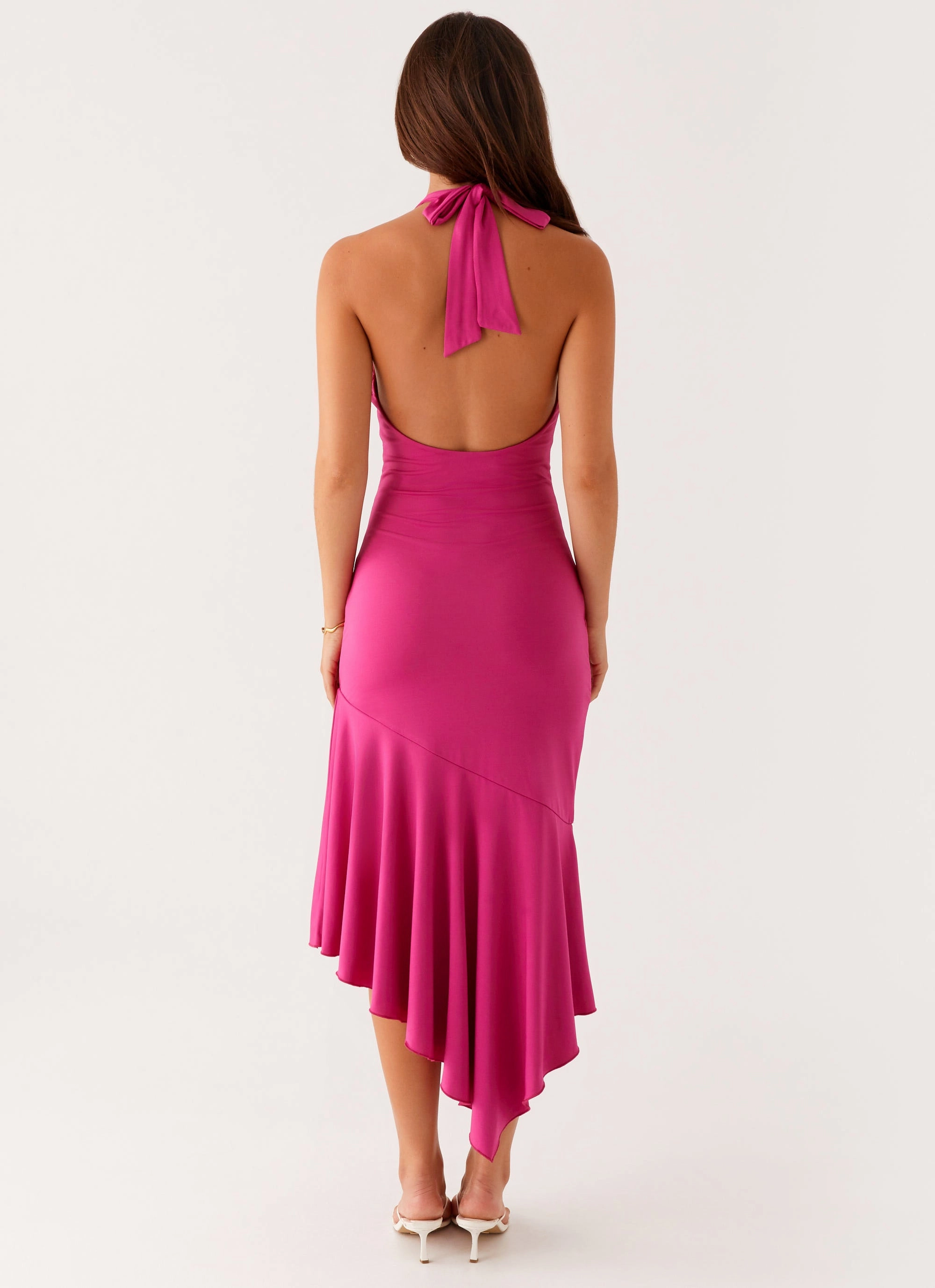 Formal Look Classic Grace Perdita Midi Dress - Fuchsia