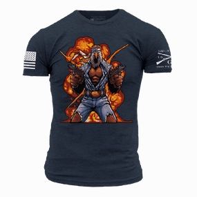Ultimate Comfort Sleek Performance Eagle Fury T-Shirt - Midnight Navy