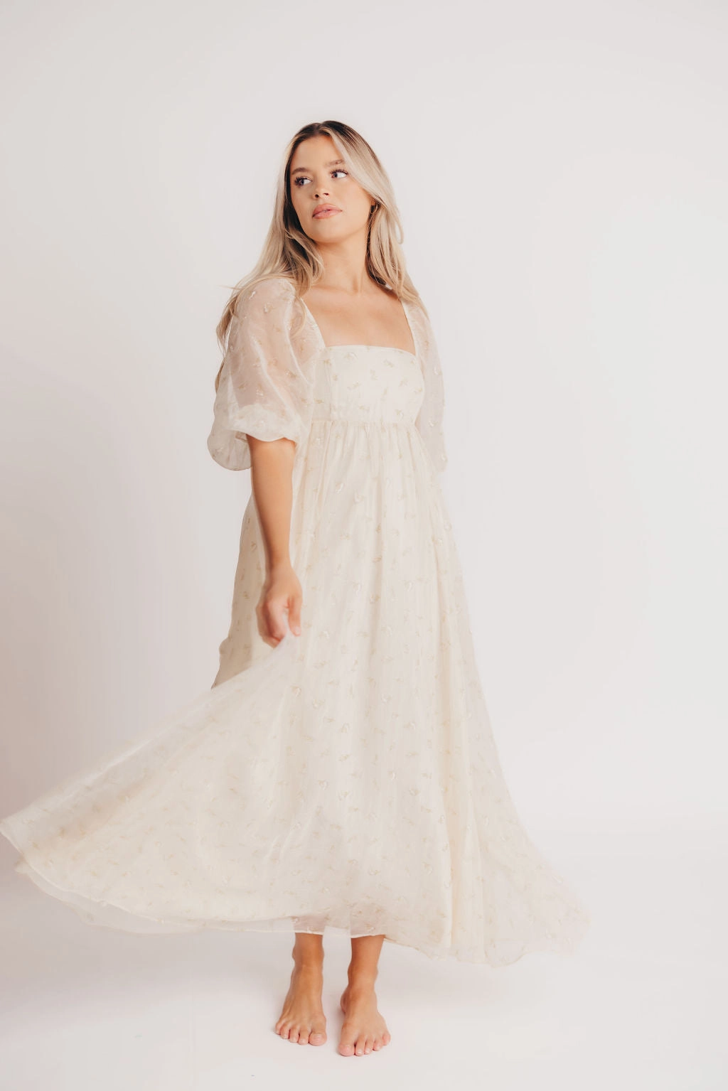 Mona Maxi Dress with Smocking in Butter Floral - Bump Friendly & Inclusive Sizing (S-3XL) Mid Season