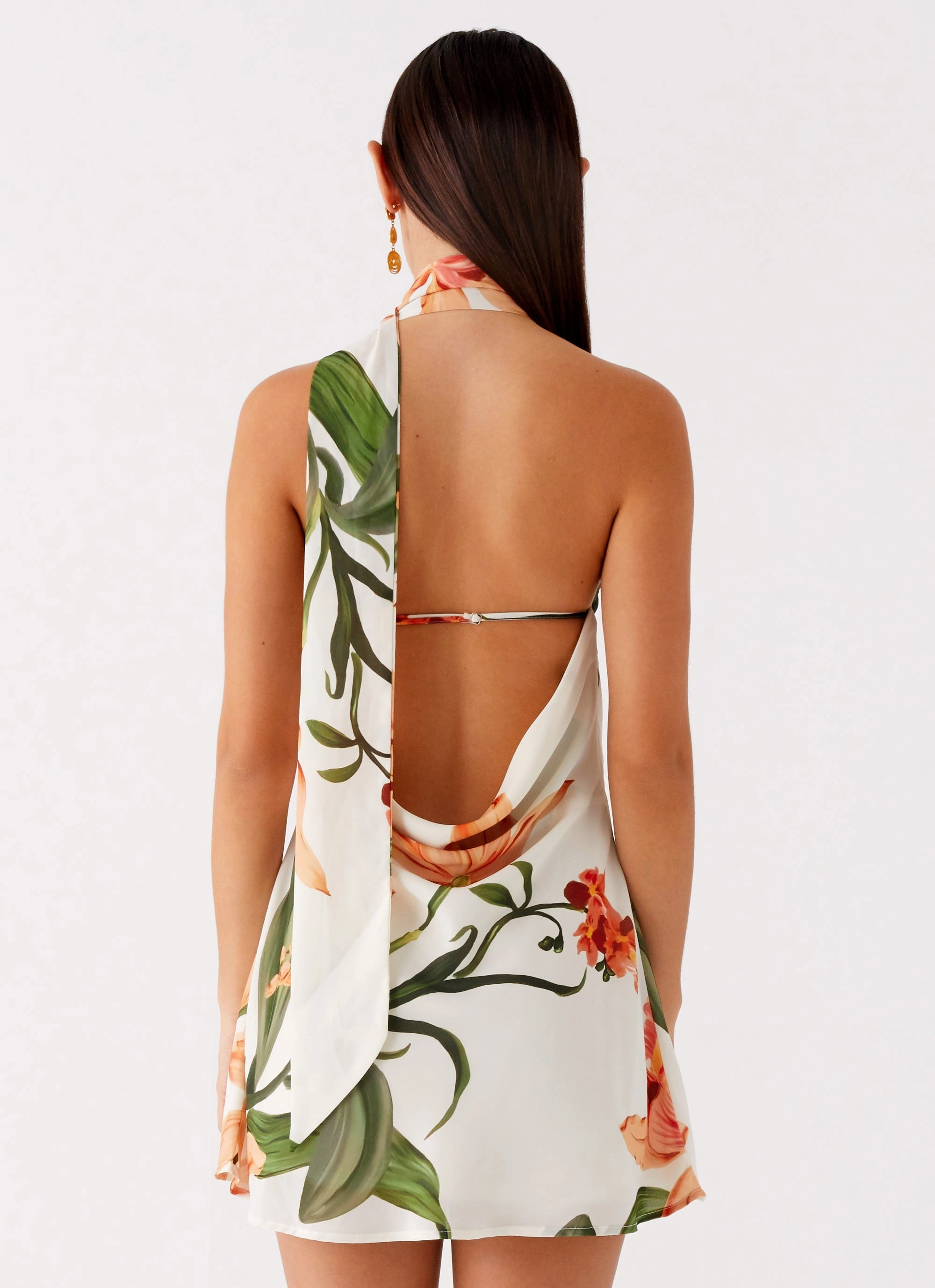 Natural Feel Night Style Trisha Mini Dress - Floral Print