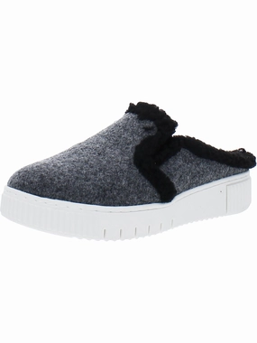 Truly-Cozy Womens Faux Fur Lined Slip On Mules Unique Design PaddedTongue