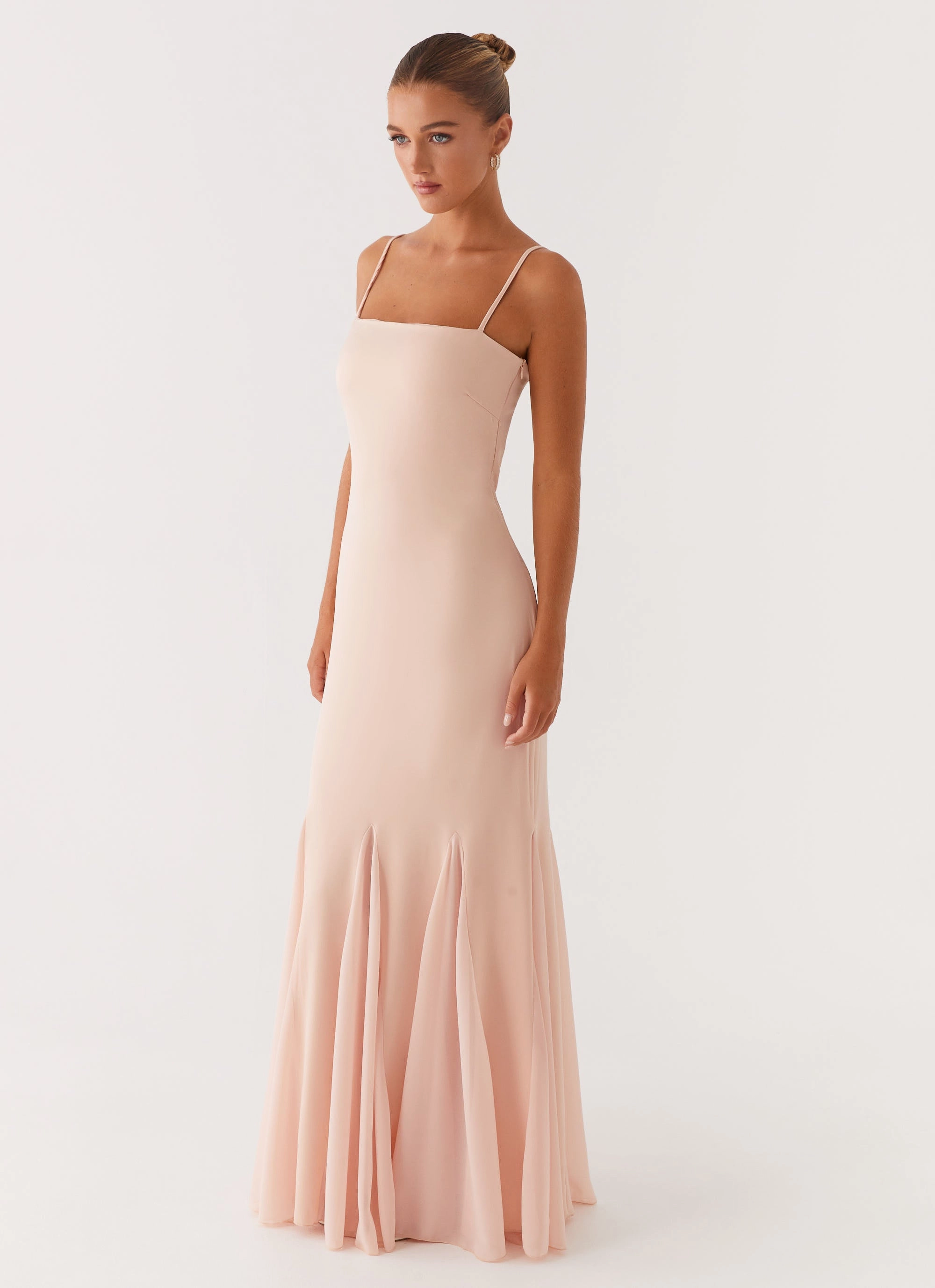 Marcelo Maxi Dress - Pink Fluid Fabric Wedding Style