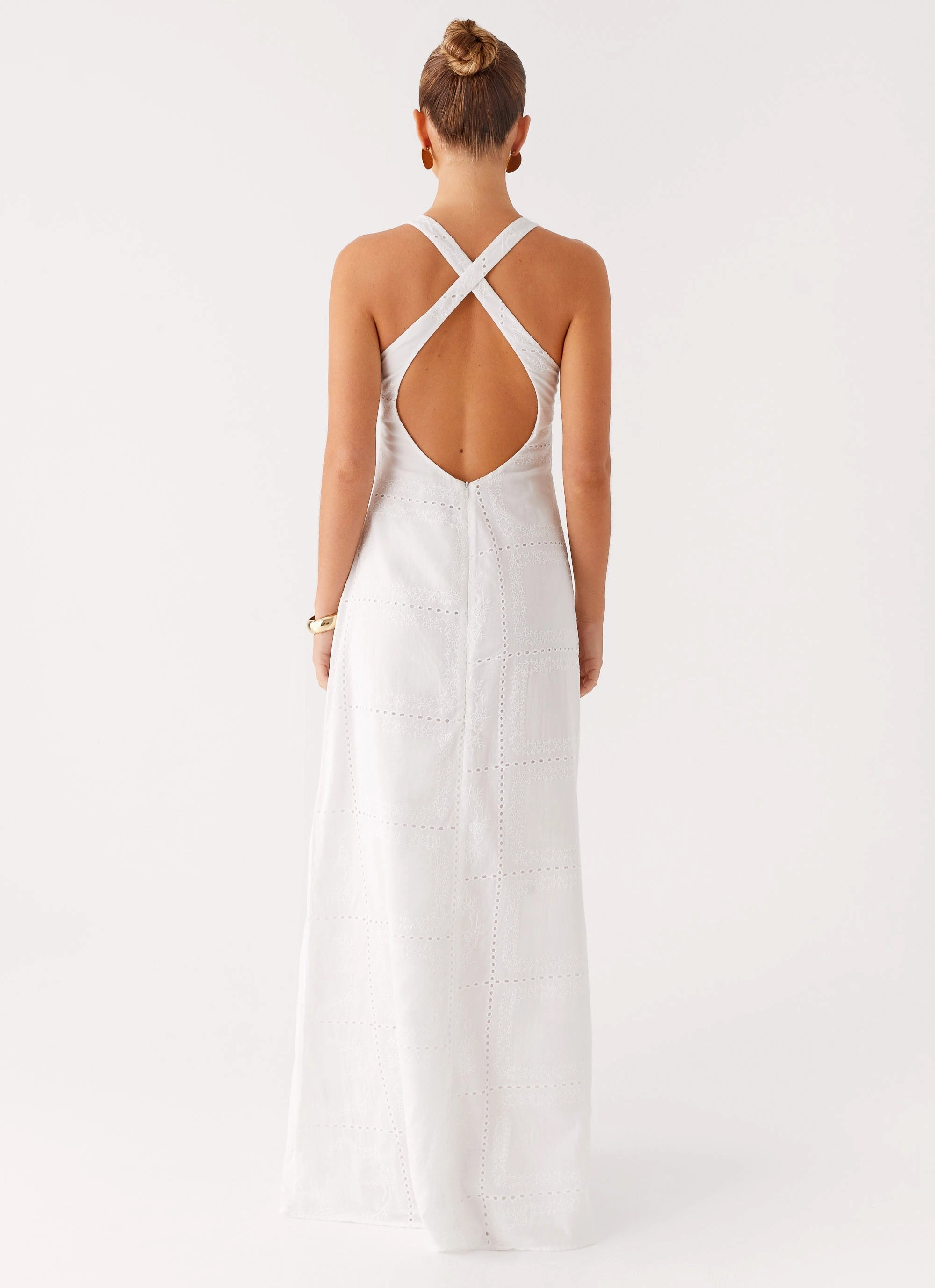Kiana Halter Maxi Dress - White Casual day-to-night piece