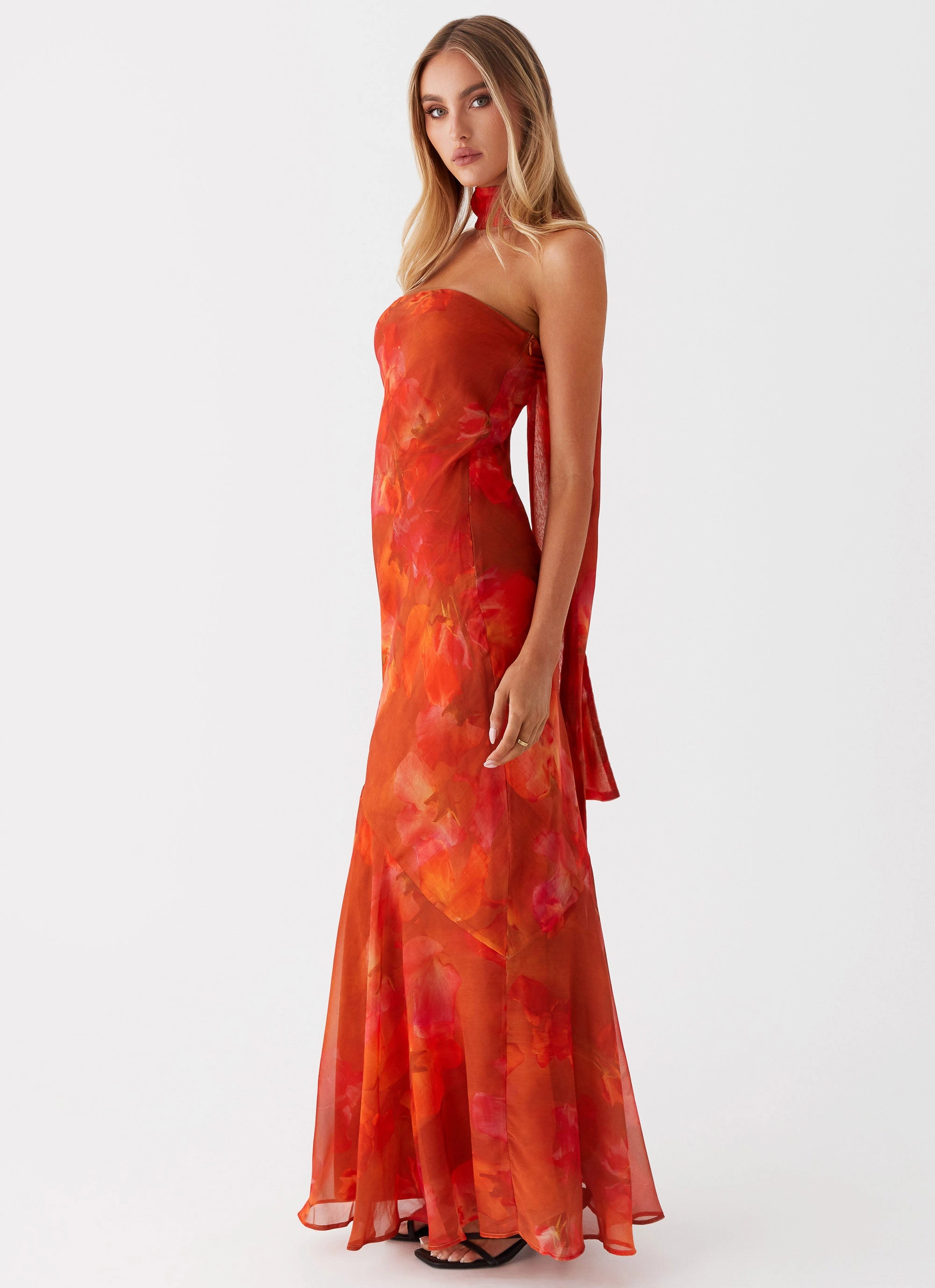 Clean Cut Under The Pagoda Maxi Dress - Amber
