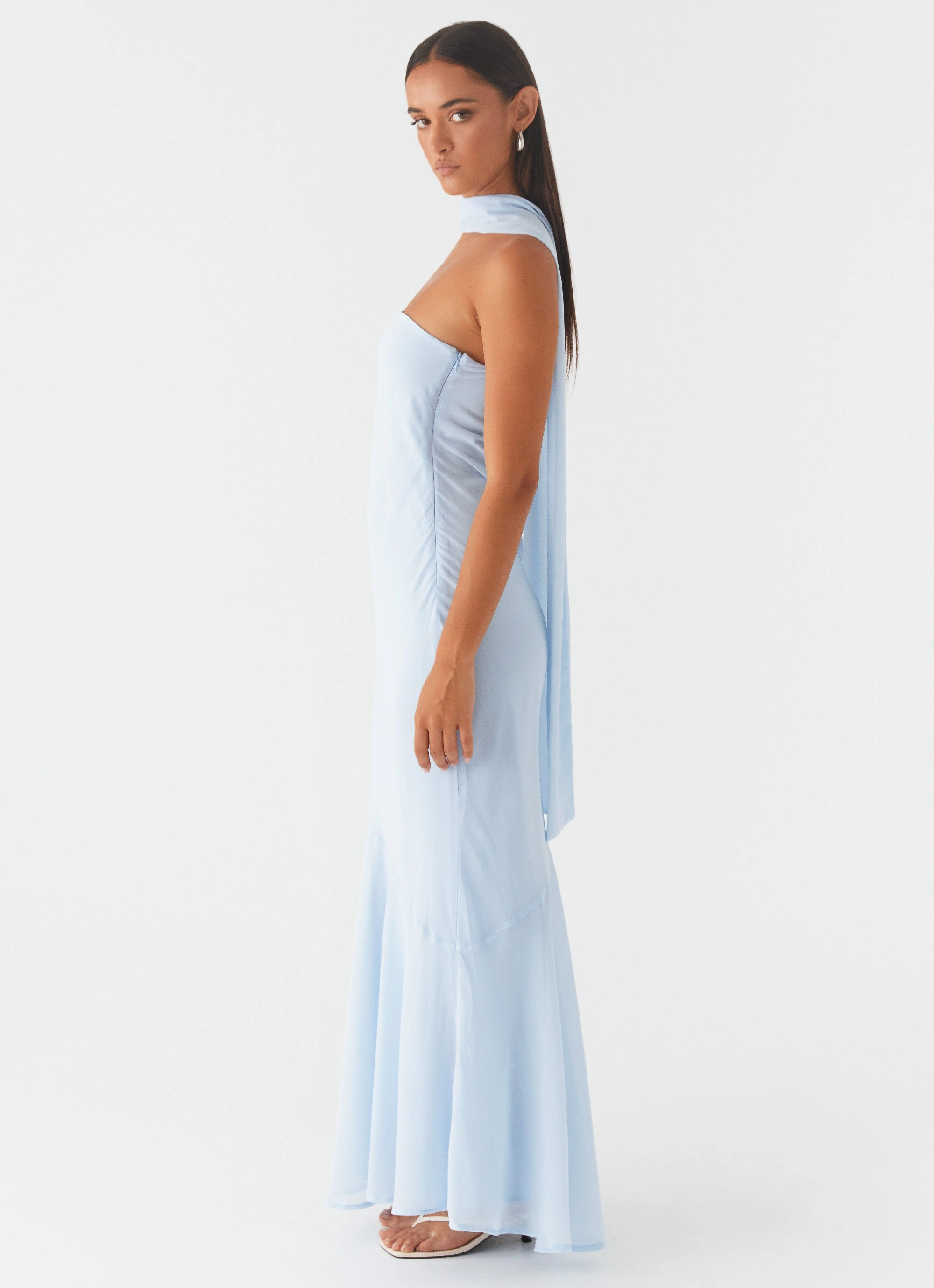 Under The Pagoda Maxi Dress - Blue Daily Wear Smile Glow