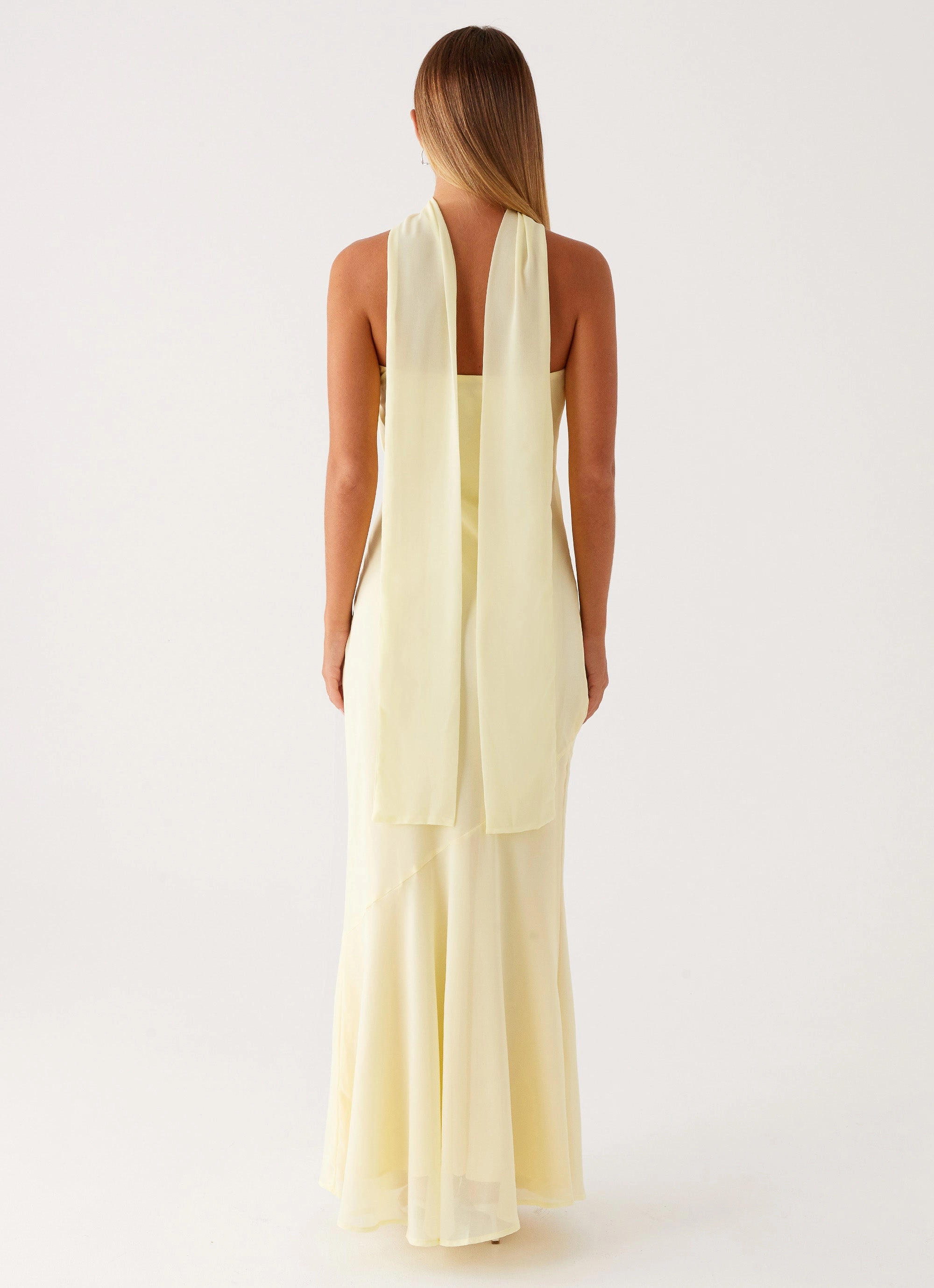 Under The Pagoda Maxi Dress - Yellow knee-length