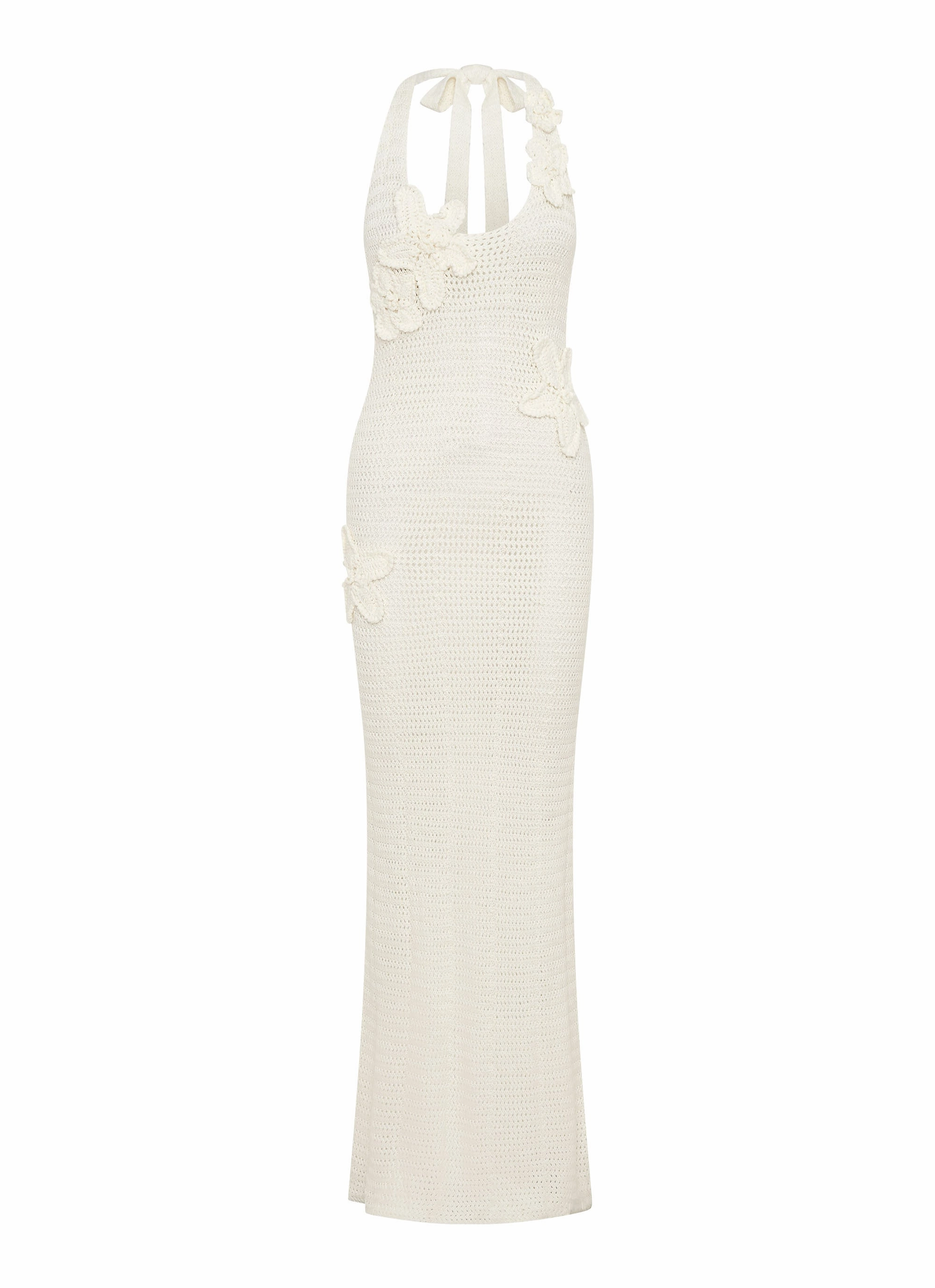 Novalee Flower Crochet Maxi Dress - Ivory Chic boho dress Delicate Mood