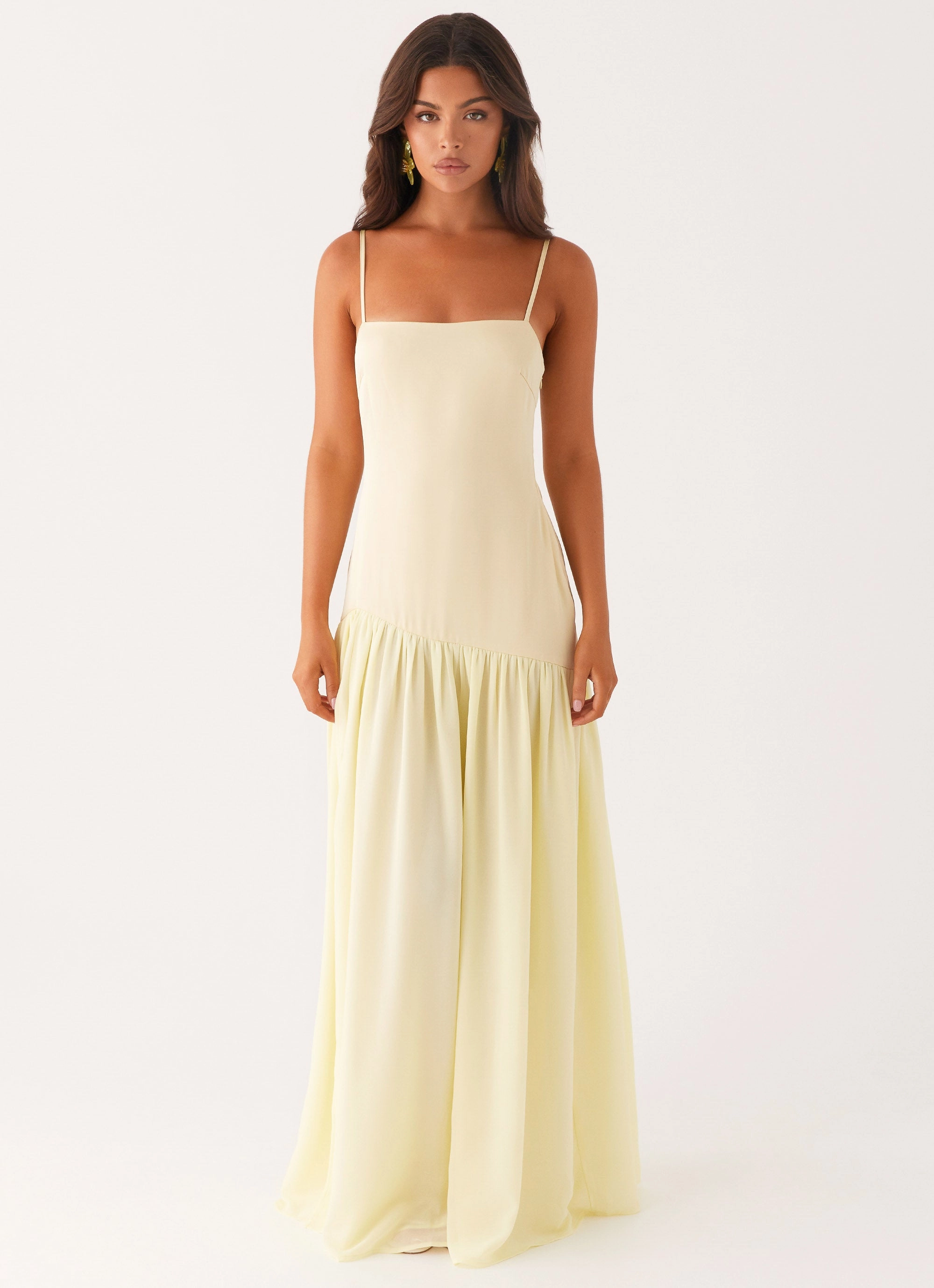 Asteria Maxi Dress - Yellow Low Maintenance Side-Pocket