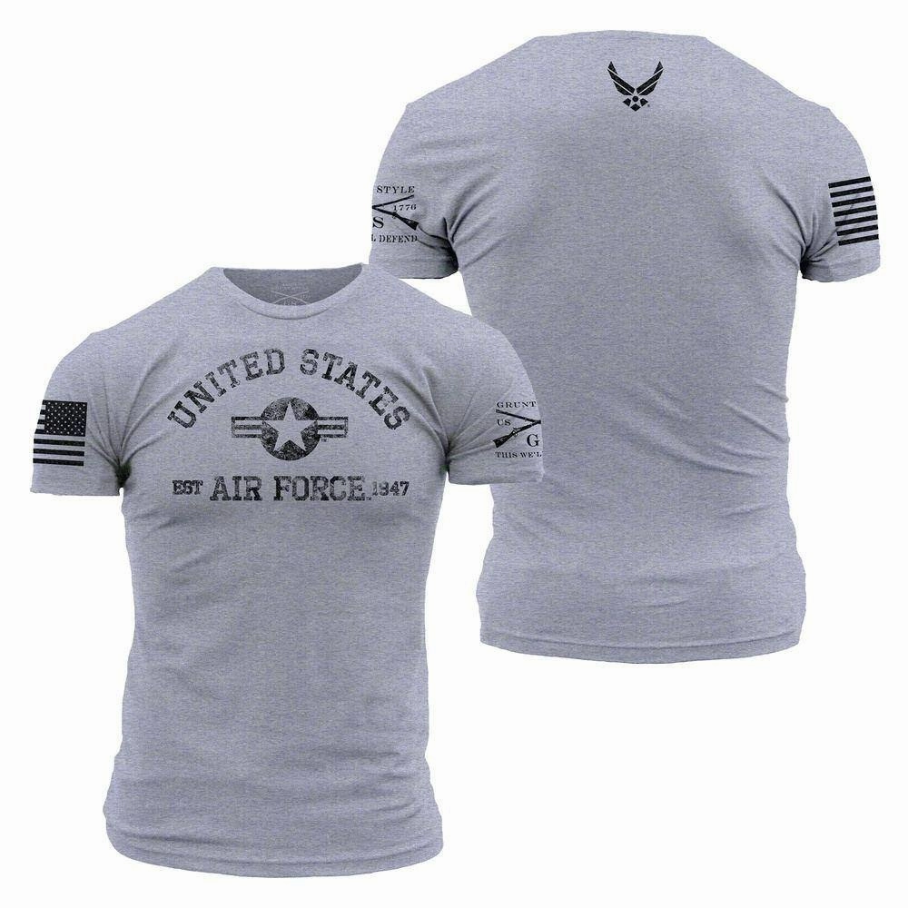 Long Lasting Color USAF - Est. 1947 T-Shirt - Heather Grey