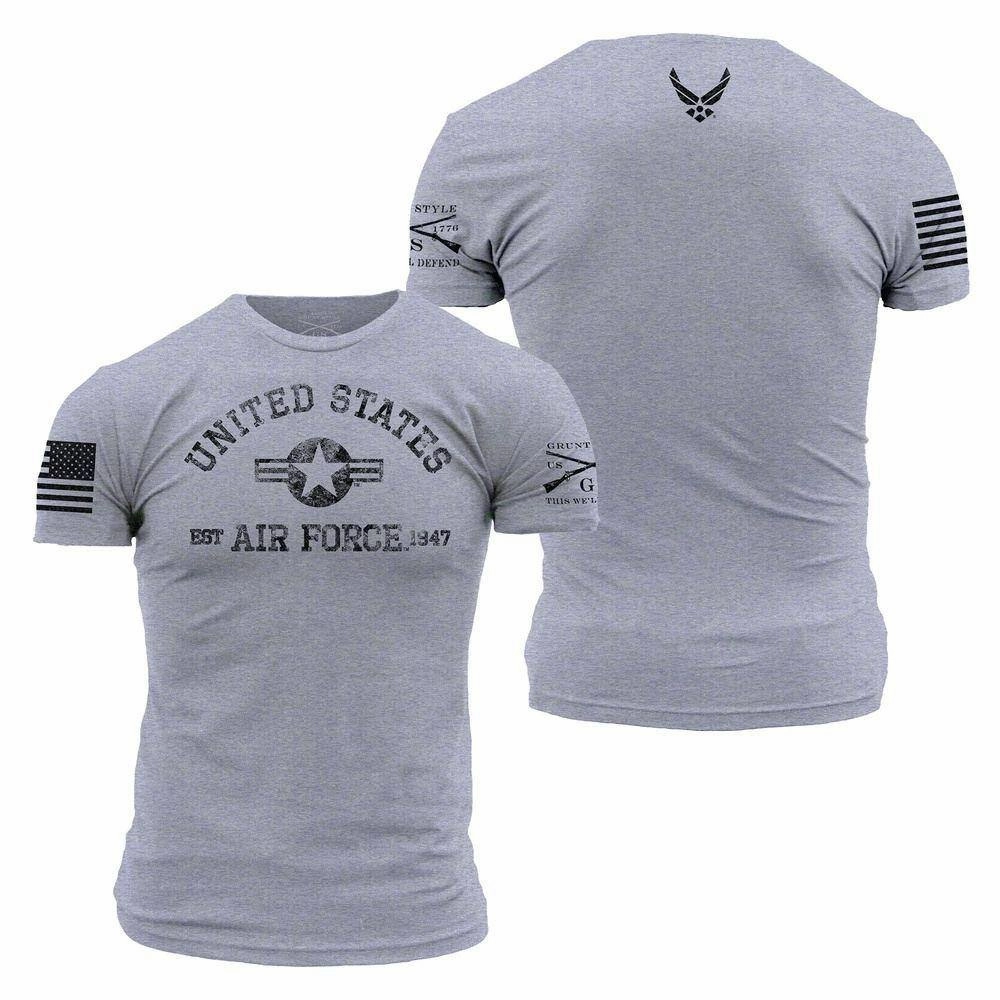 USAF - Est. 1947 T-Shirt - Heather Grey Comfortable fit