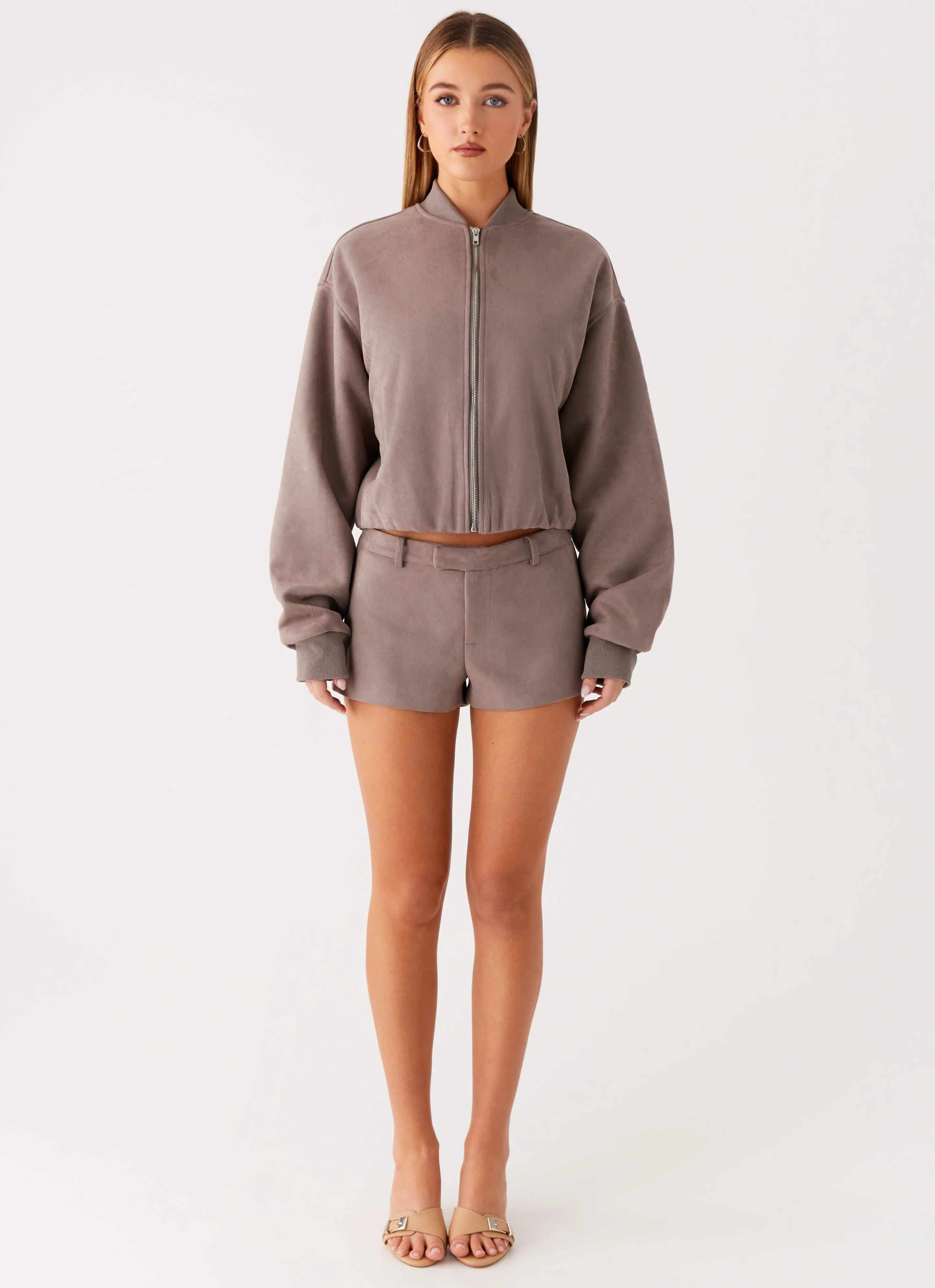 City Style Maximize Thats Chill Bomber Jacket - Brown