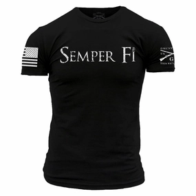 Modern Layer USMC - Semper Fi T-Shirt - Black