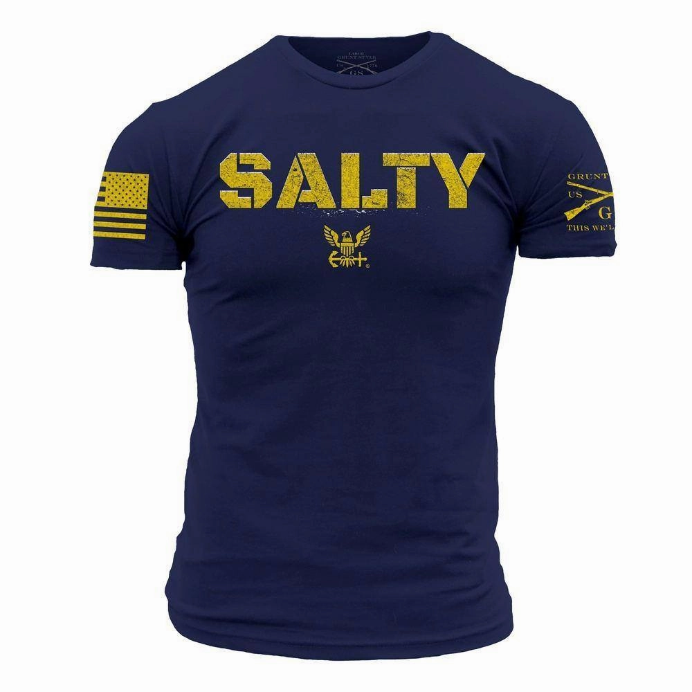 Breathable Performance Wear USN - Salty 2.0 T-Shirt - Navy