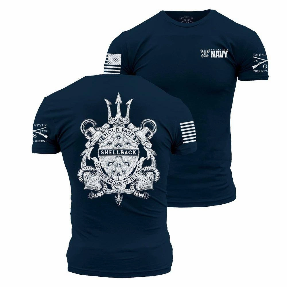USN - Shellback Seal T-Shirt - Navy Versatile Trend