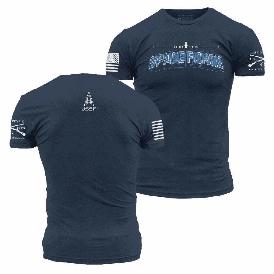 USSF - Space Force T-Shirt - Midnight Navy Comfort Design Fit