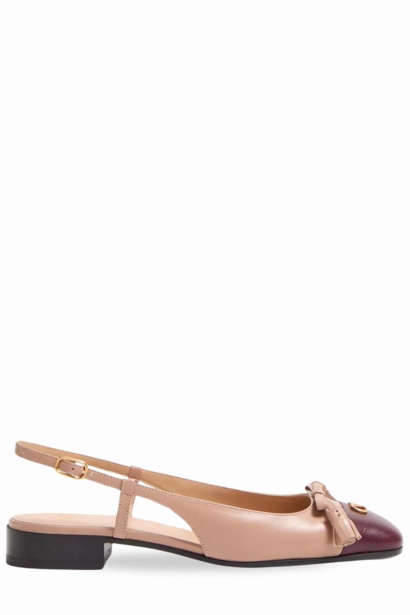 Garden Path Summer cool Valet Du Roi Slingback Ballerinas