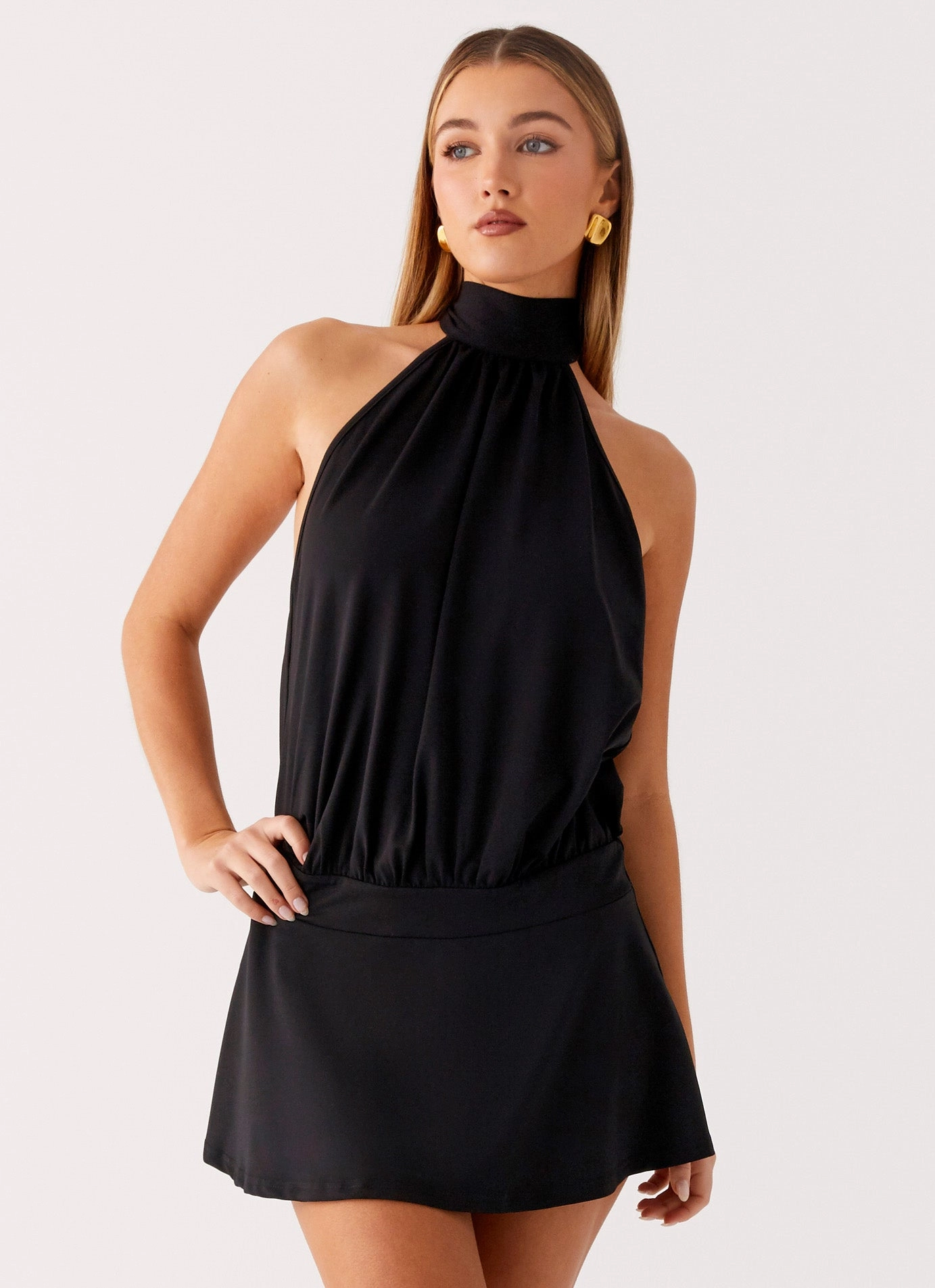 Valor Mini Dress - Black Fall Comfort Practical-Style