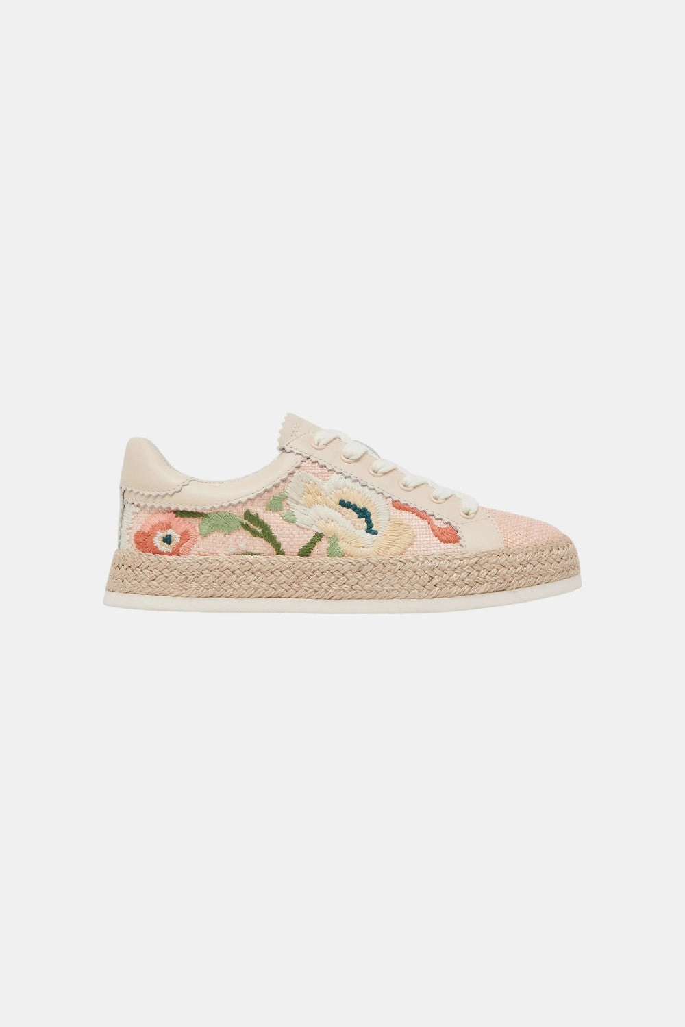 Dolce Vita Azalia Sneakers in Pink Floral Raffia Trend-setting comfort