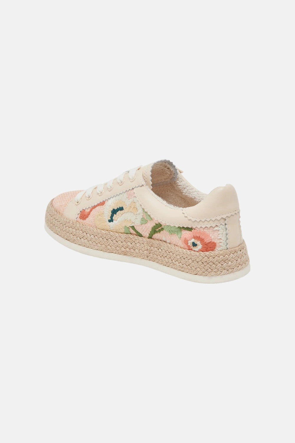 Dolce Vita Azalia Sneakers in Pink Floral Raffia Urban Ready