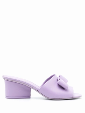 Ferragamo Bow Detail Slip-On Sandals Anti Slip Feature