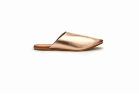 Comfortable Heel Women's Siren Mule In Rose Gold