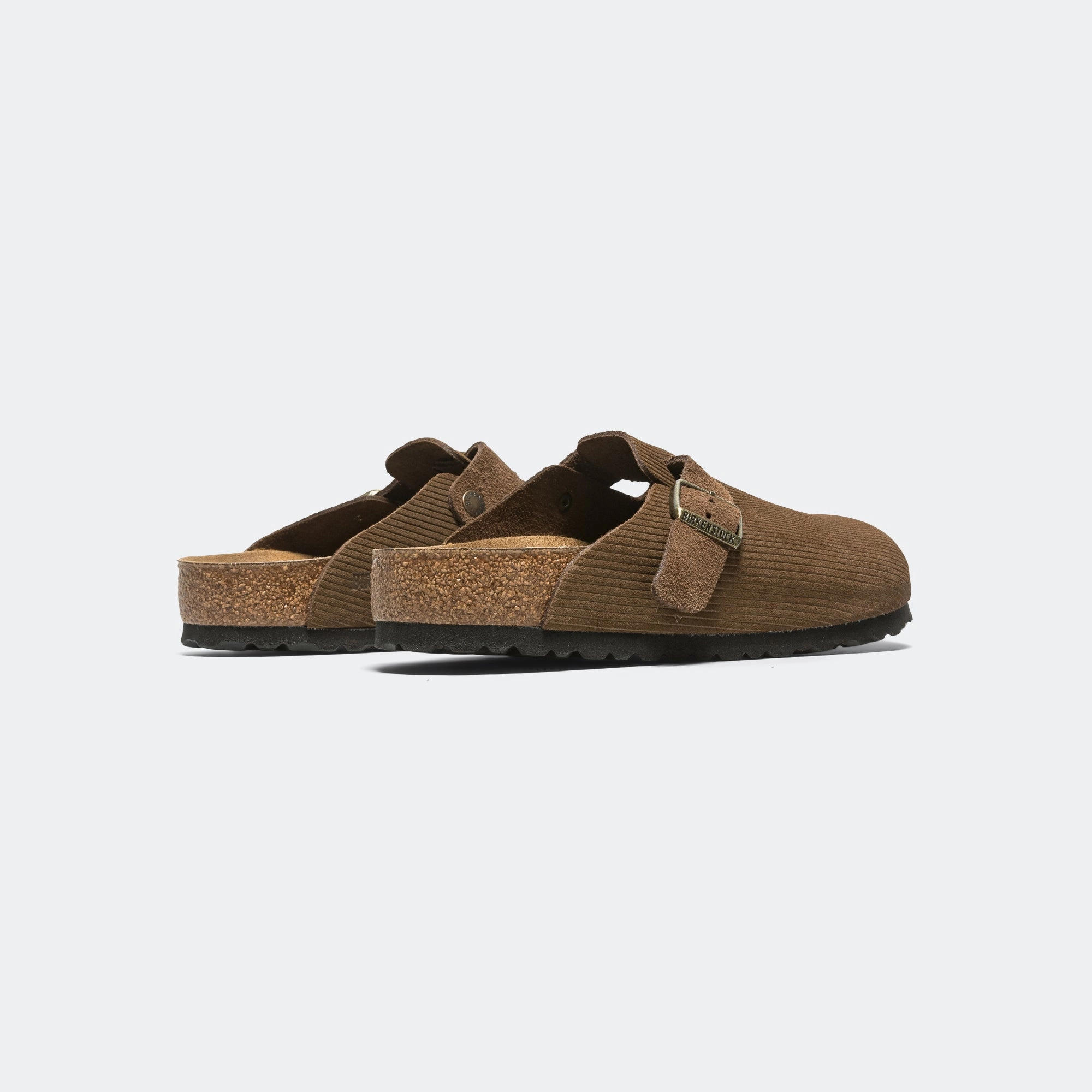 Light Utility Boston Corduroy - Dark Tea Suede Leather