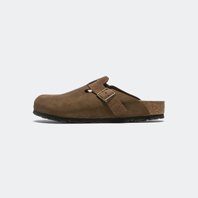 Boston Corduroy - Dark Tea Suede Leather Layered Shock Pad