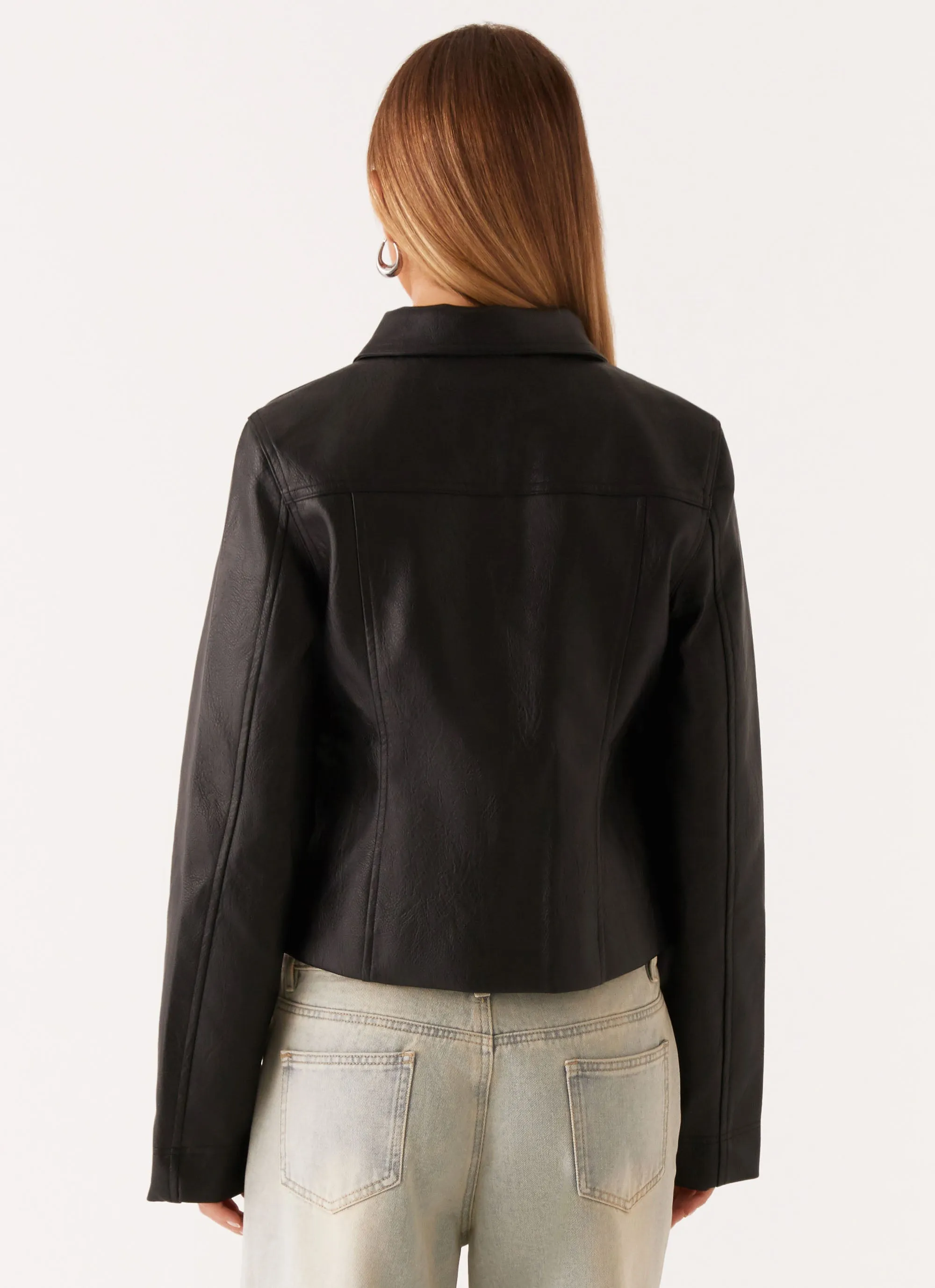 Verona Faux Leather Jacket - Black Bond baristas