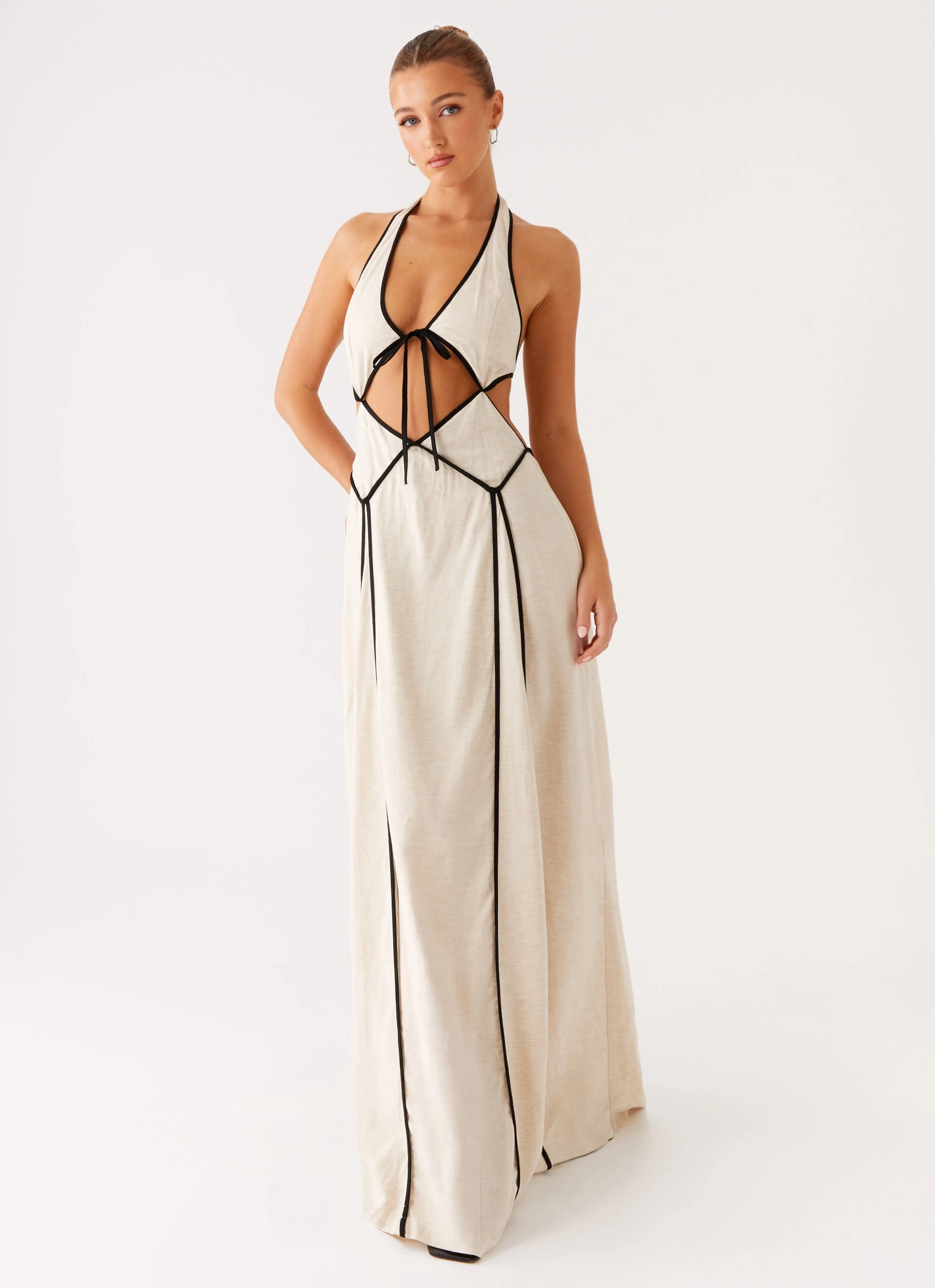 Sonnet Maxi Dress - Oatmeal Smart And Comfortable