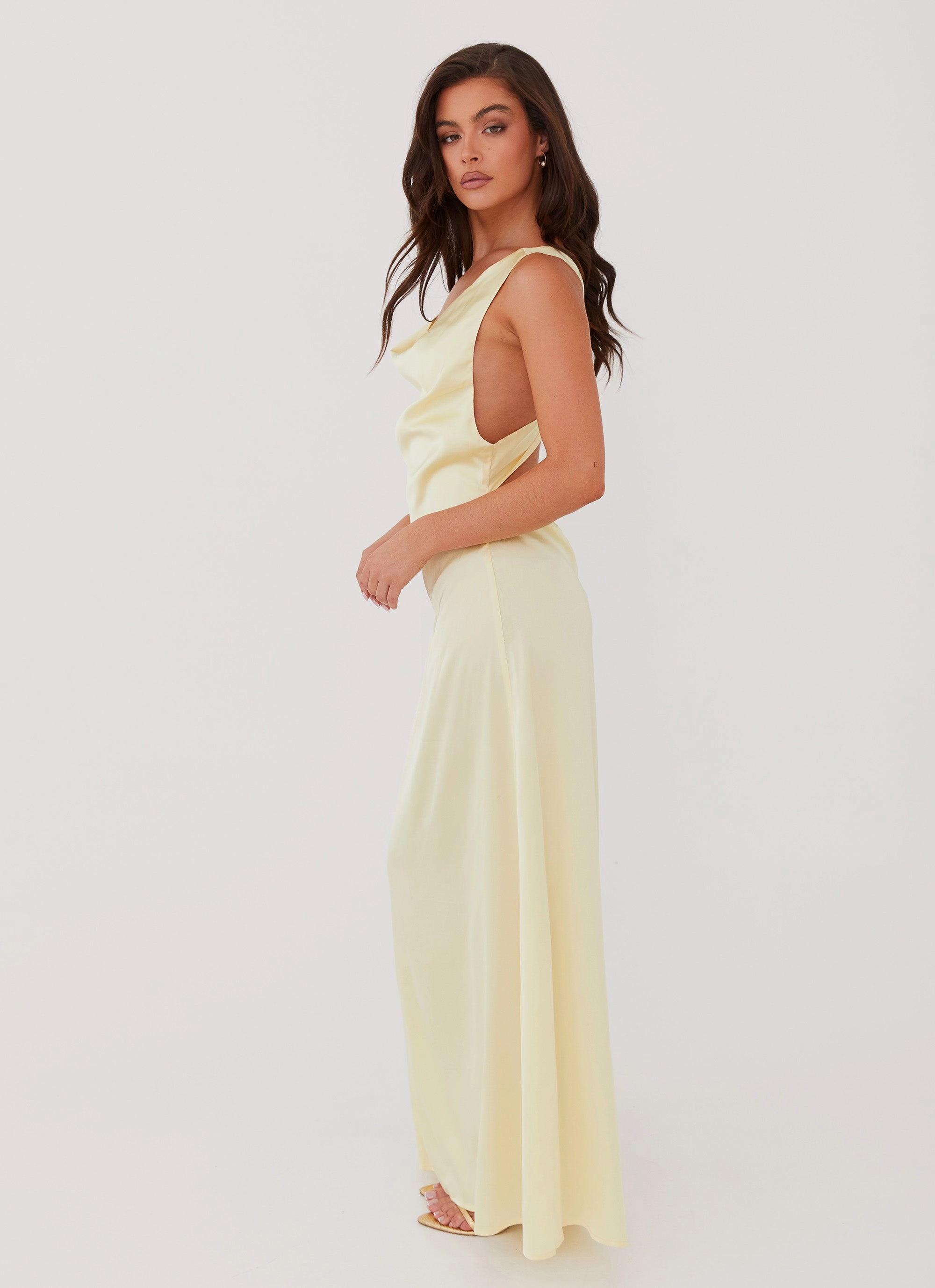 Musa Maxi Dress - Lemon Breathable Design Simple Profile