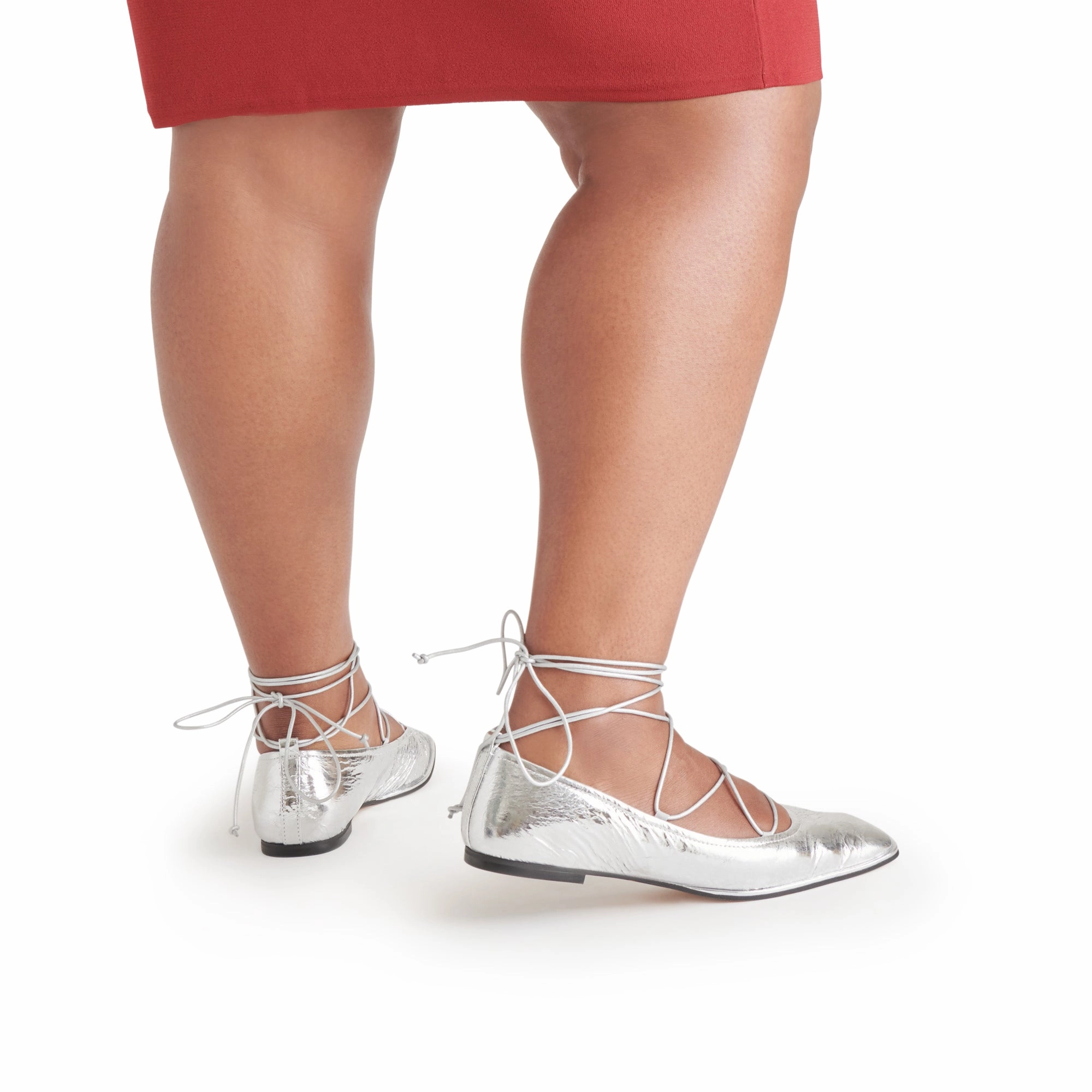 Active Day Vegan Heels Ryder Flat - Silver