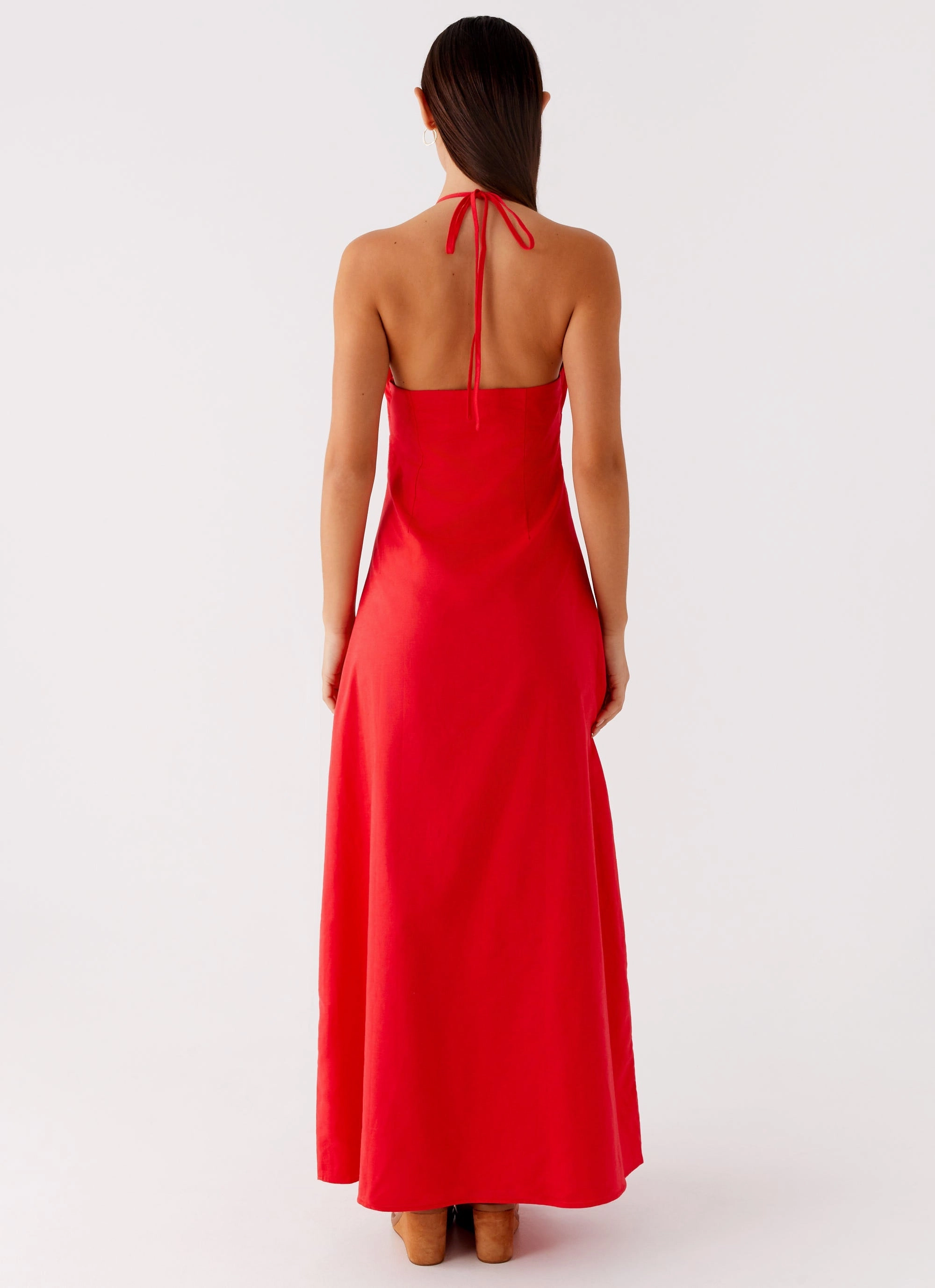 Zana Maxi Dress - Red Comfy Wear Trend Smart