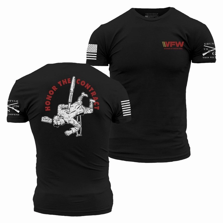 VFW - Honor The Contract T-Shirt - Black Timeless Fit