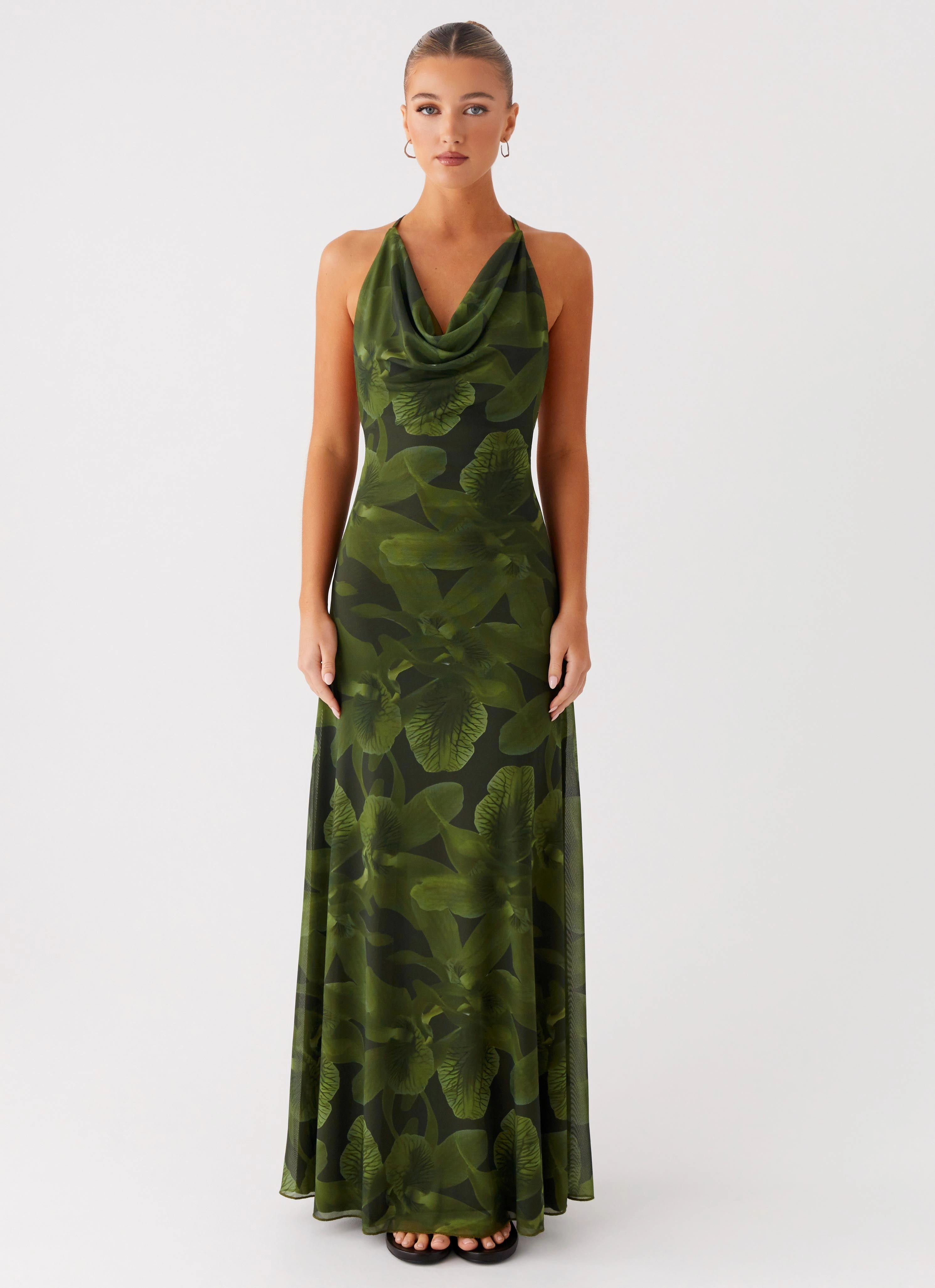 Dahliana Maxi Dress - Tropic Floral Stylish and Simple Cozy Vibes
