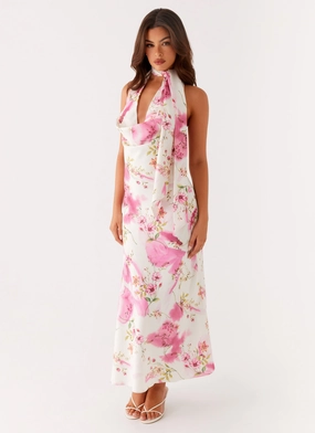 Jensen Midi Dress - Ivory Floral Print Timeless Layering