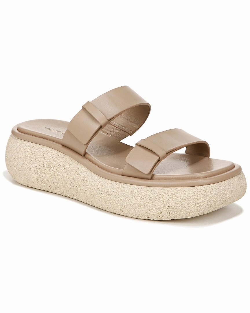 Vince Lagos Leather Slide Instant Comfort Fit Easy Vibe