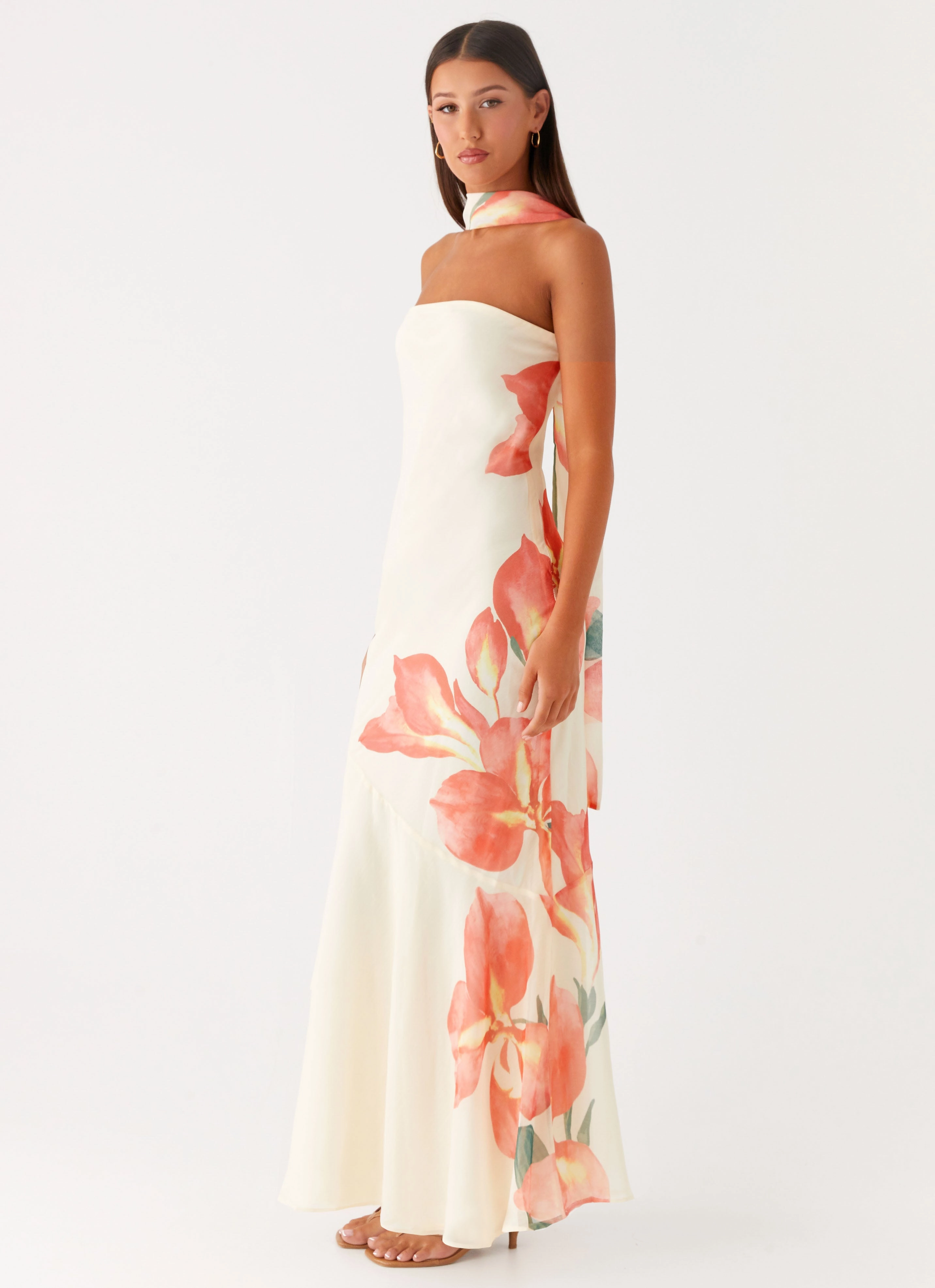 Feminine Mood Under The Pagoda Maxi Dress - Siena Floral