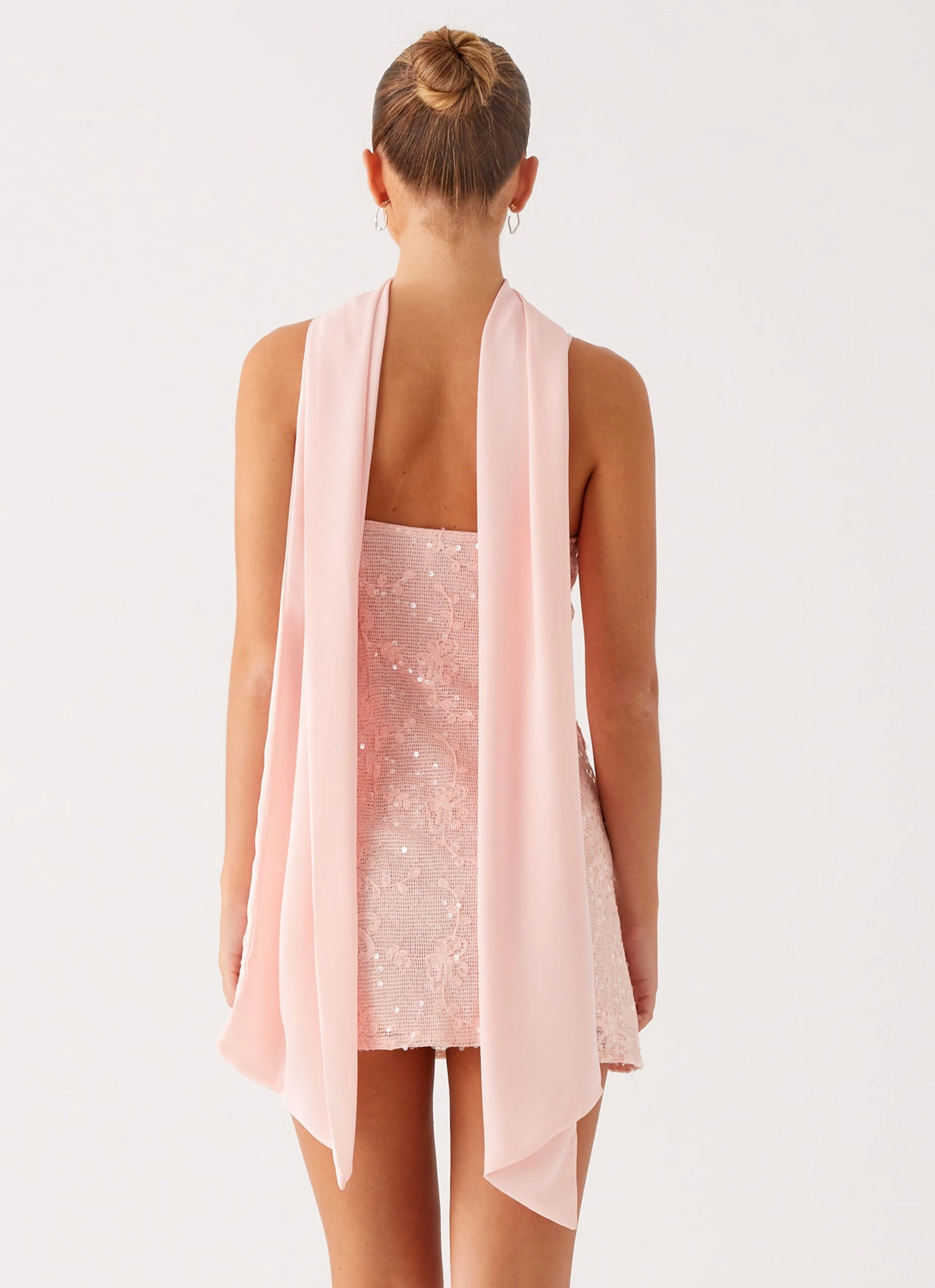 Dance-Party Vision Sequin Mini Dress - Pink