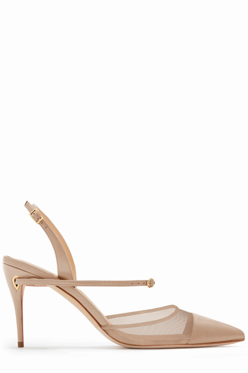 Vittorio 85 Mesh Slingback Pump Wedding Reception Shoes