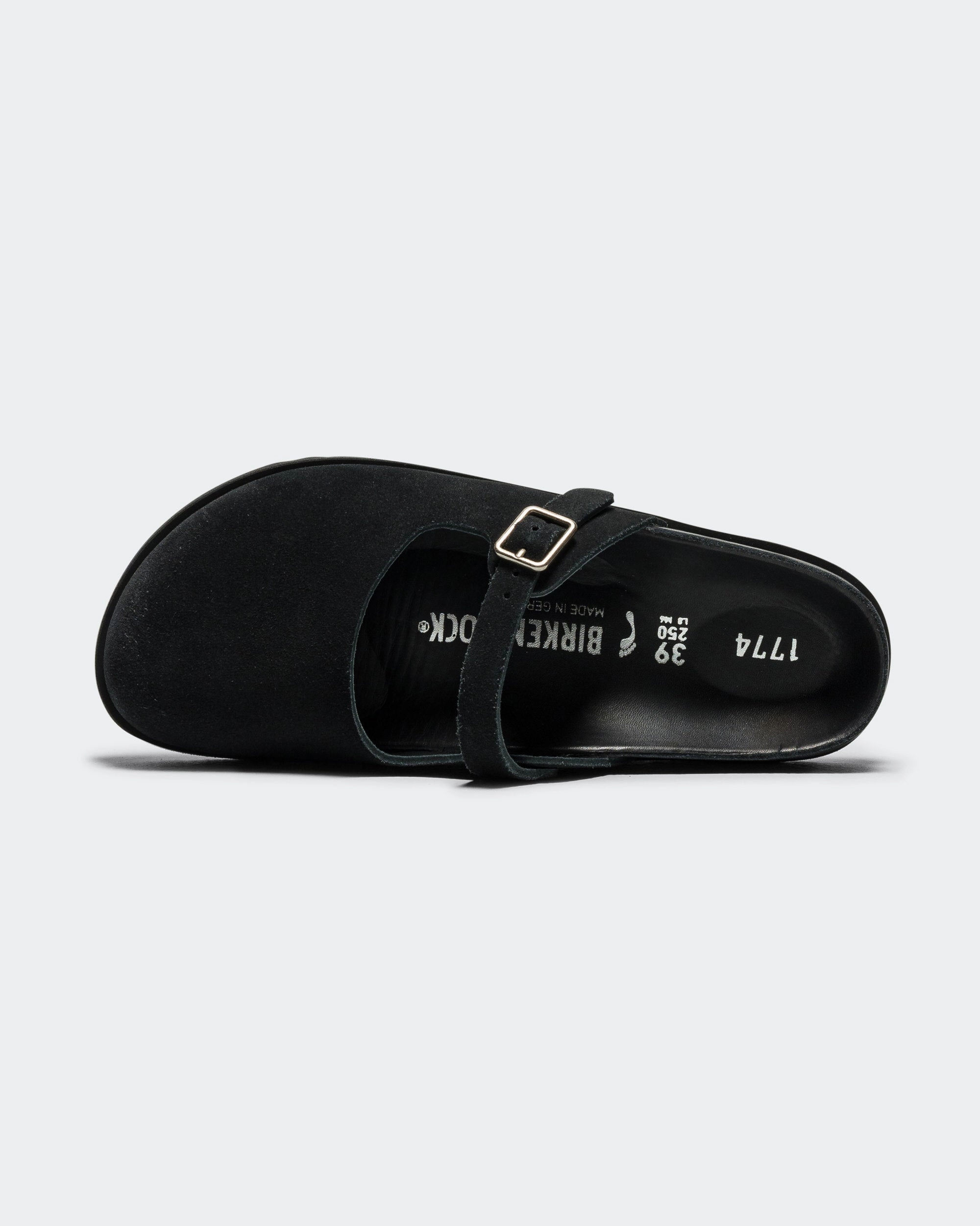 Maria Suede Narrow - Black Flexible Summer Sandals